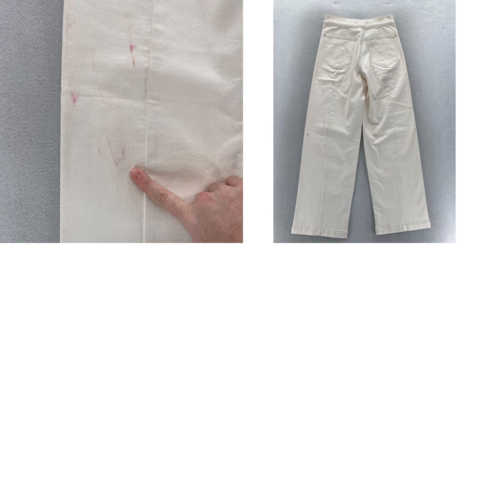 Madewell Madewell Emmett Wide Leg Pants Women's 25 Beige Stretch High Rise Full Length Pants Size 42" / US 20 - 10 Thumbnail