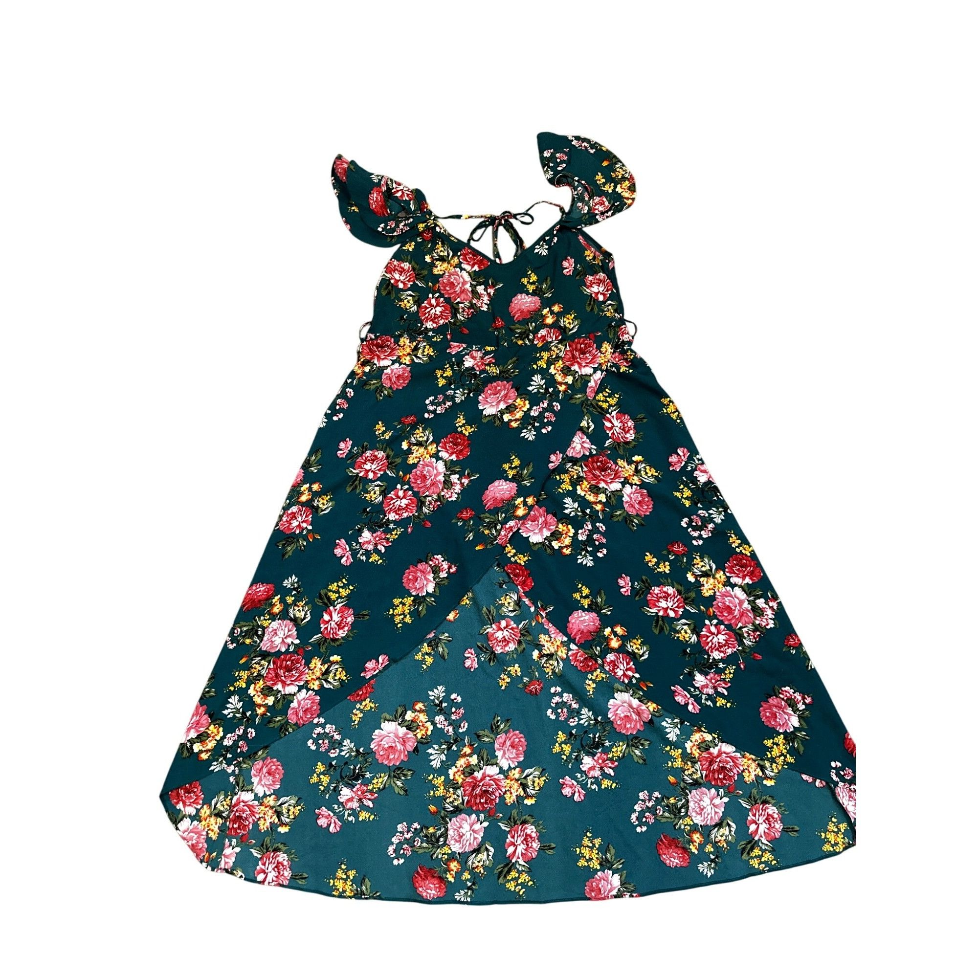 Other CCC Sexy Sheer Floral Hi Low Cold Shoulder Maxi Sun Dress Si Size M / US 6-8 / IT 42-44 - 5 Thumbnail