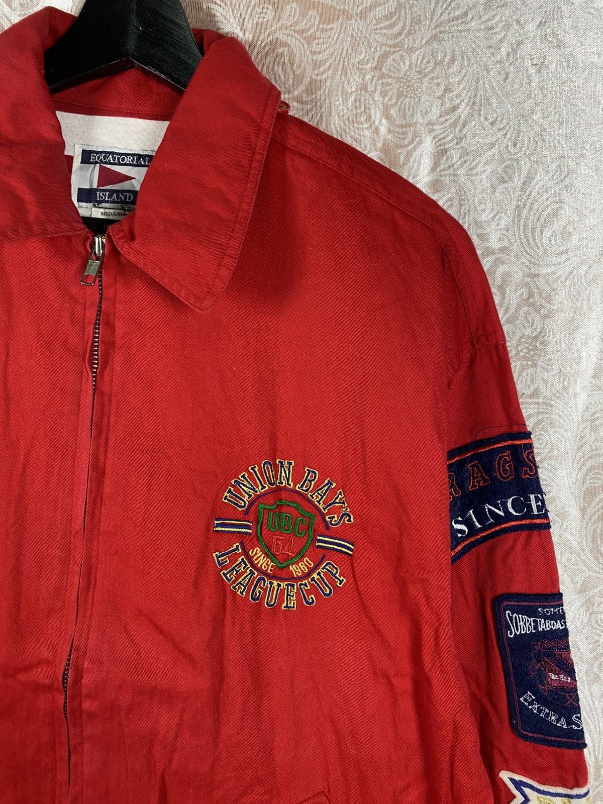 Japanese Brand Vintage Equatoriale Island Red Patch Jacket Union League Size US M / EU 48-50 / 2 - 6 Thumbnail