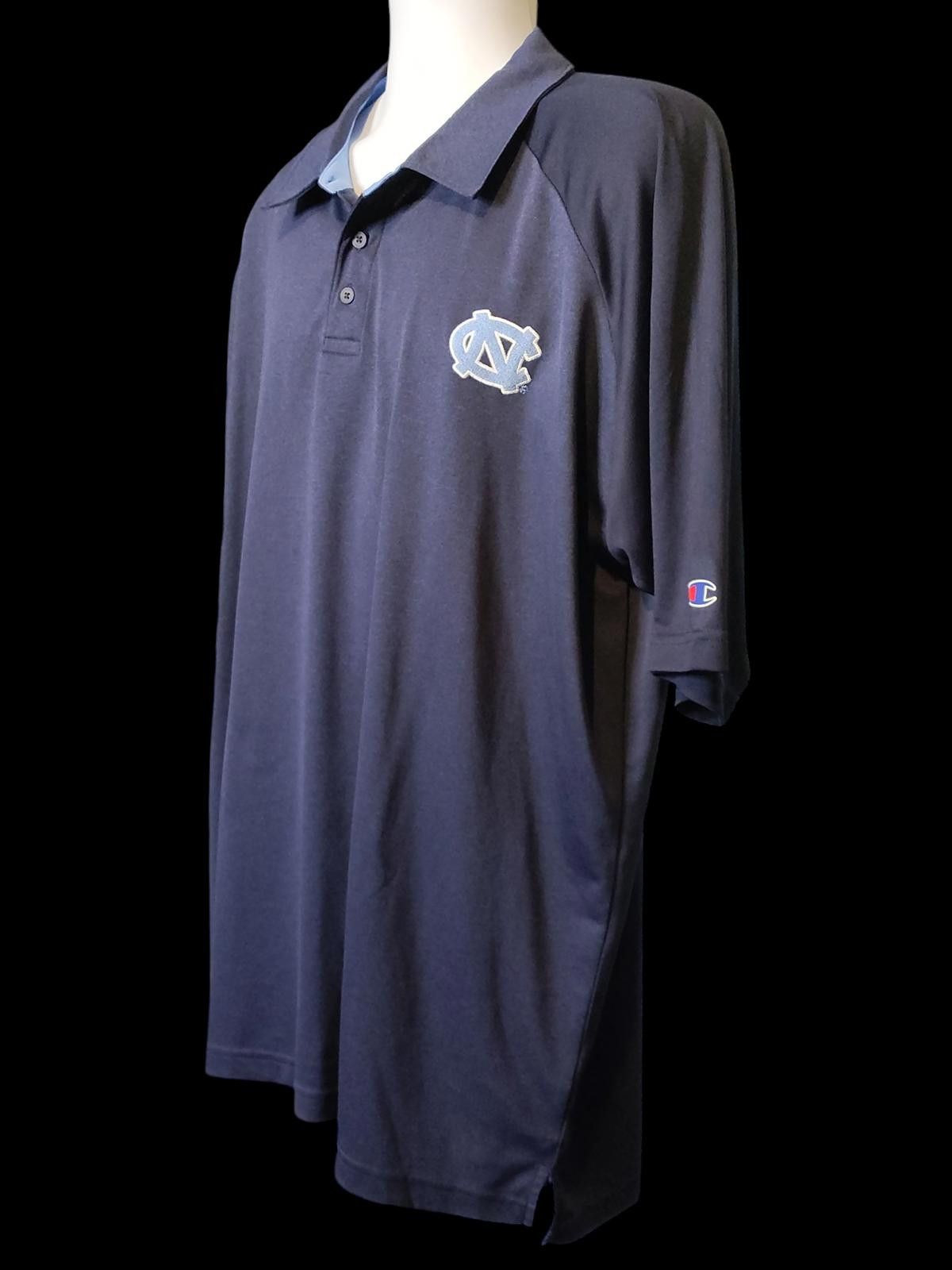 Champion Champion Men's Navy Blue Polo Shirt w/University of NC Logo Size US XXL / EU 58 / 5 - 6 Thumbnail