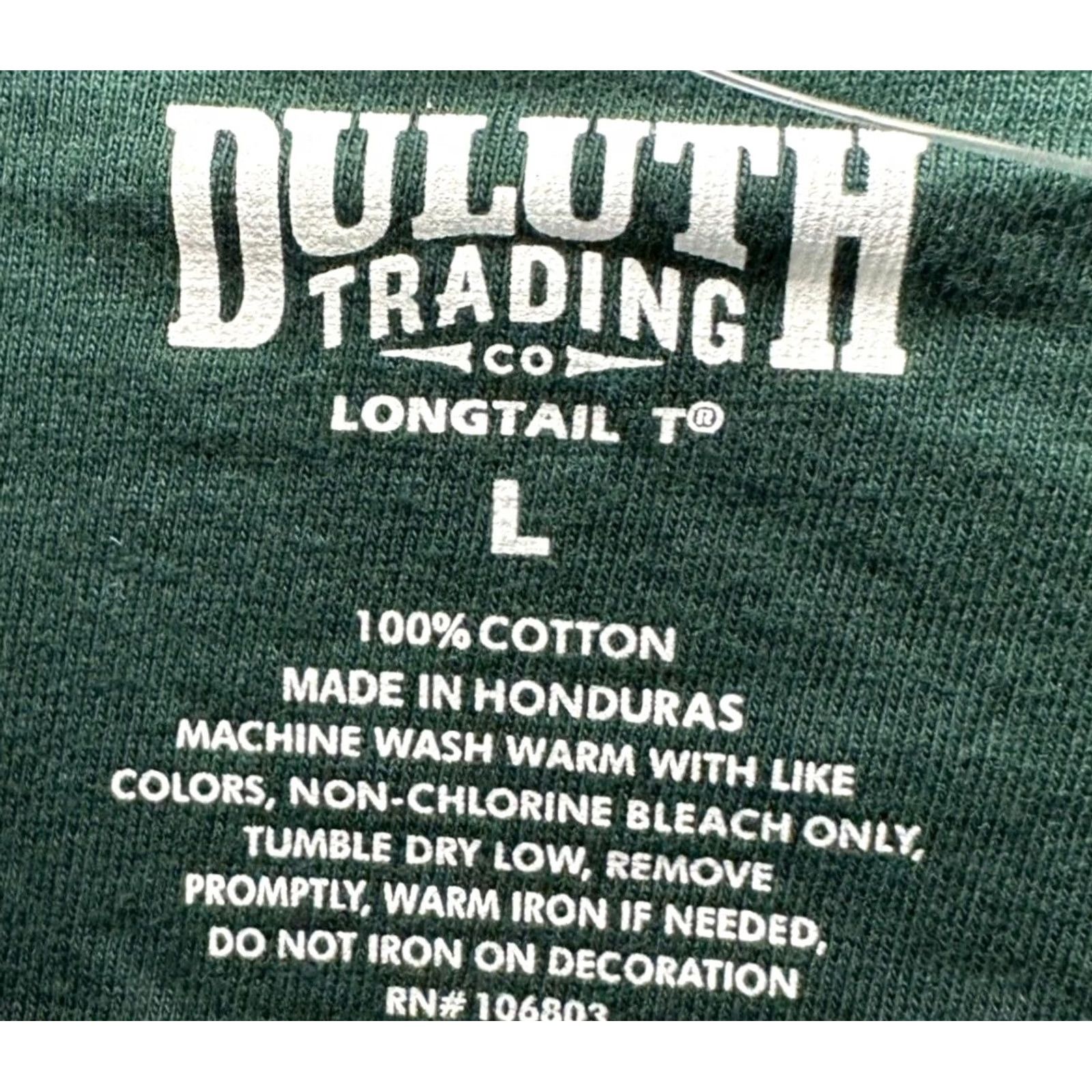 Duluth Trading Company Duluth Trading Co Shirt Mens Large Green Crew Neck T-Shirt Tee 100% Cotton Size US L / EU 52-54 / 3 - 4 Thumbnail