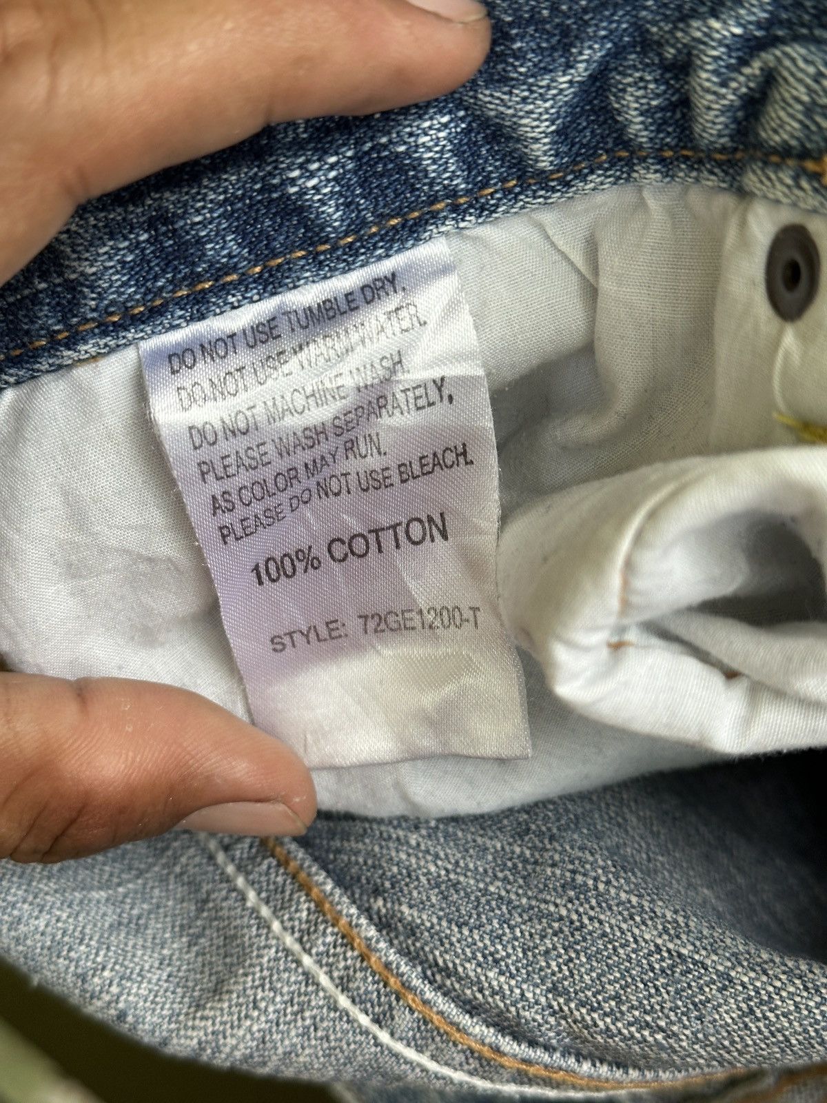 Japanese Brand Selvedge Denim Gland Edge Light Blue🎌💥 Size US 34 / EU 50 - 10 Thumbnail