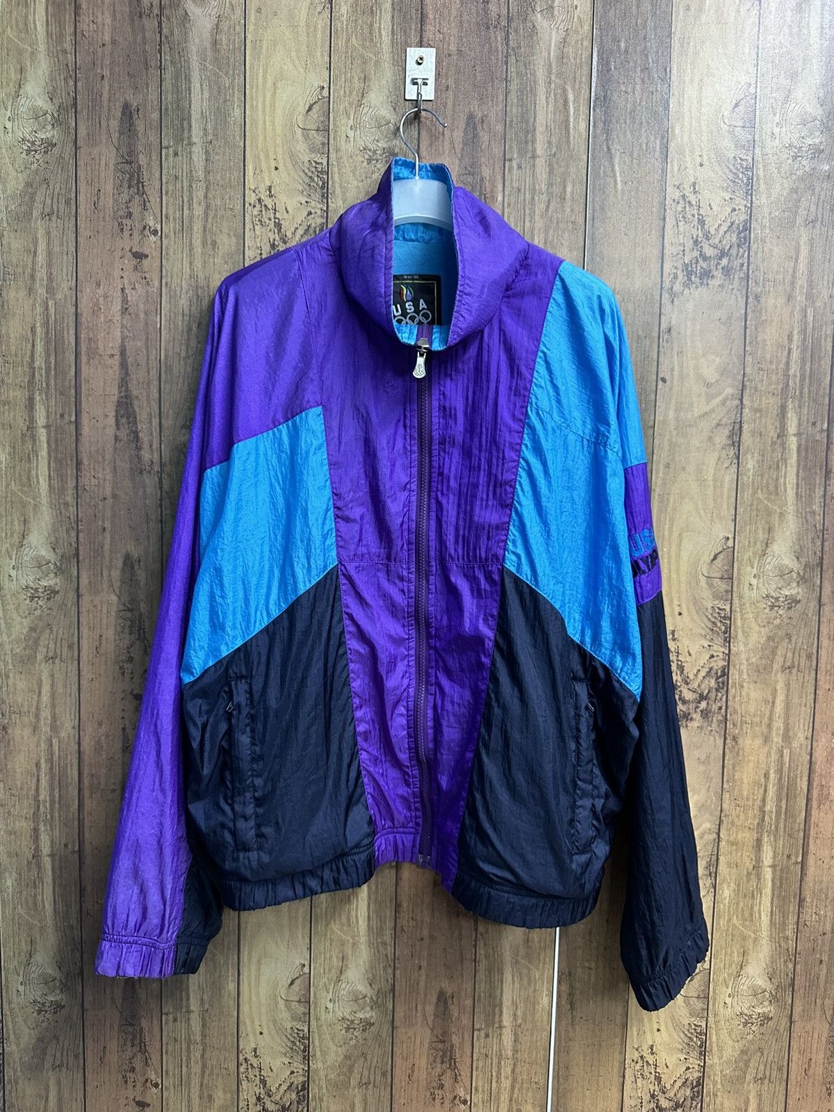 Sports Specialties Vintage Usa Olympic Jc Penny Nylon Zipper Jacket Z07 Size US L / EU 52-54 / 3 - 1 Thumbnail