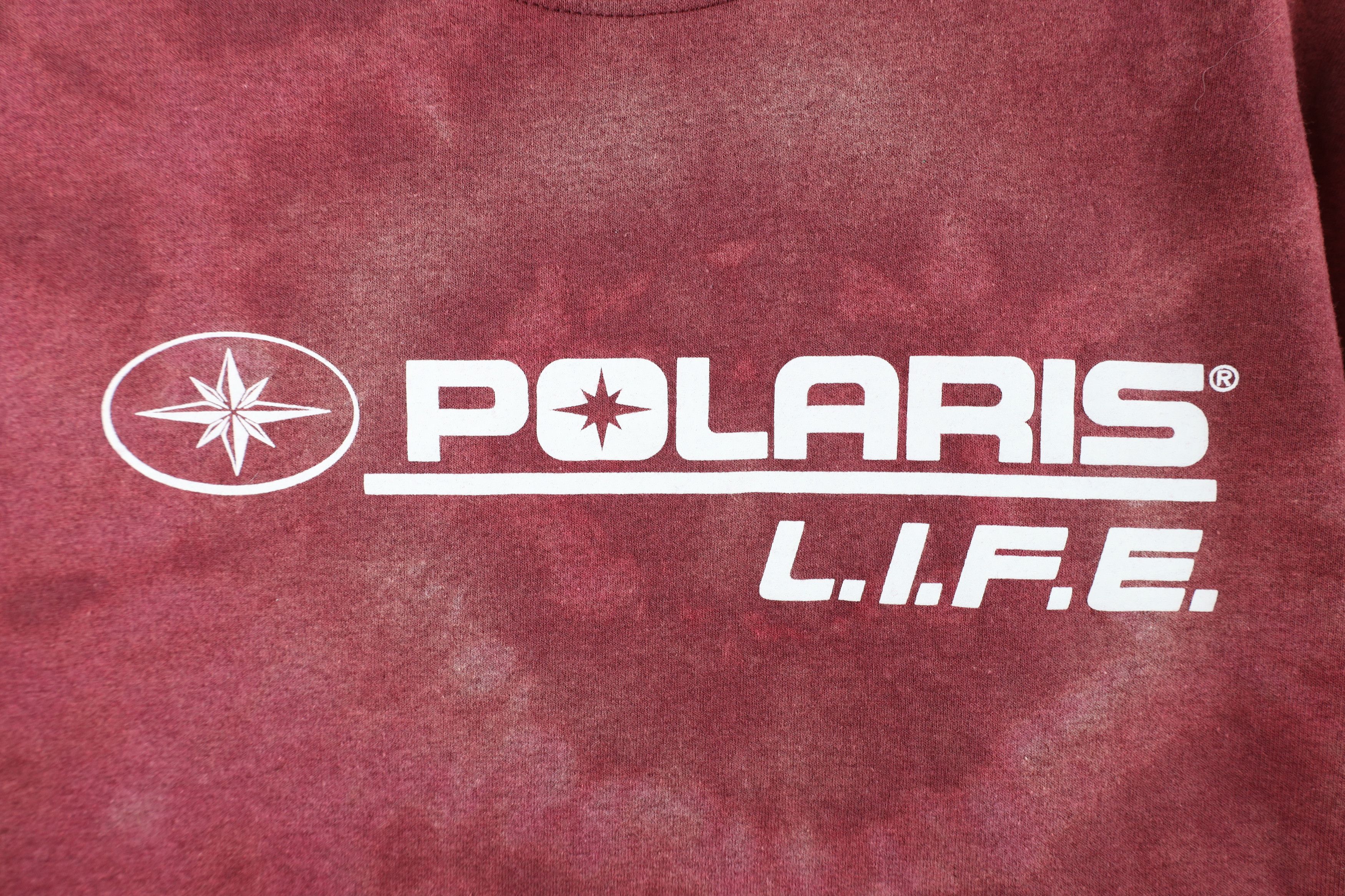 Vintage Vintage Polaris Spell Out Acid Wash Short Sleeve T-Shirt Red Size US L / EU 52-54 / 3 - 5 Thumbnail