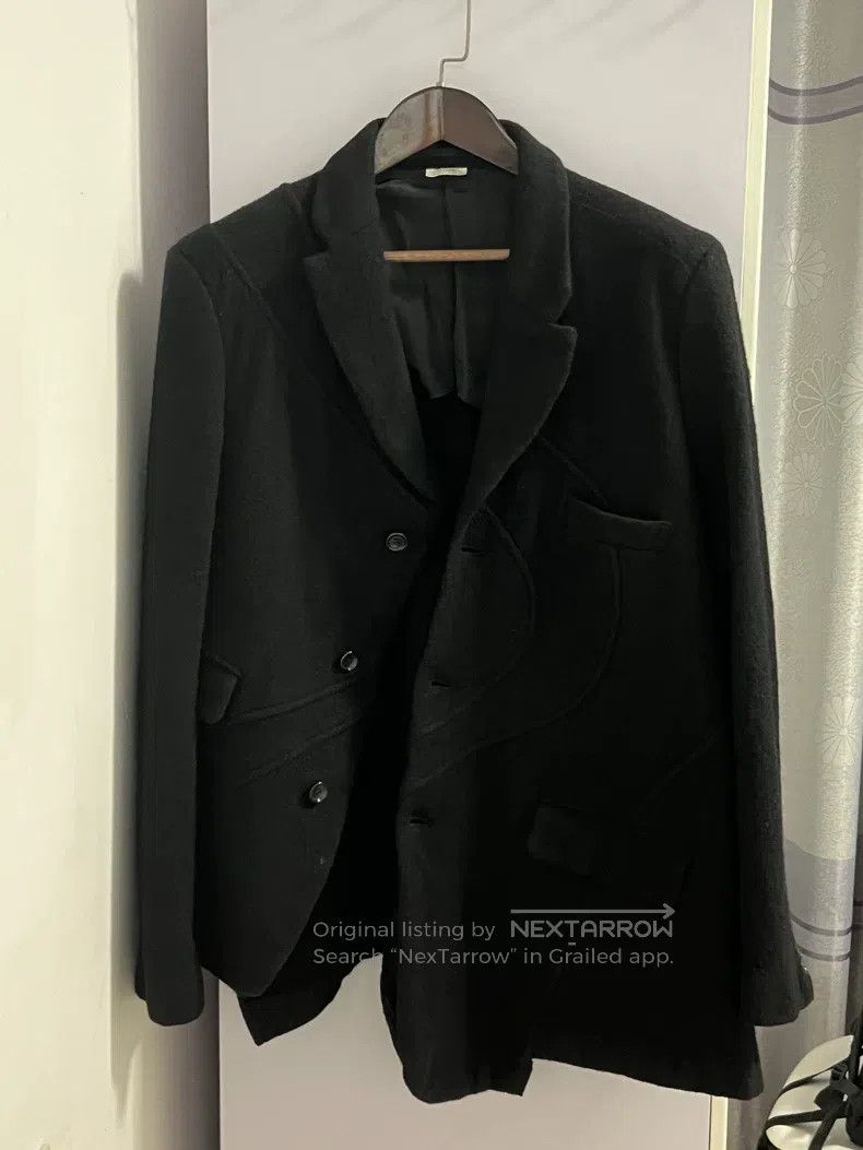 Comme des Garcons Comme Des Garcons Asymmetrical 3D Cut Pure Wool Felt Jacke Size US L / EU 52-54 / 3 - 2 Thumbnail