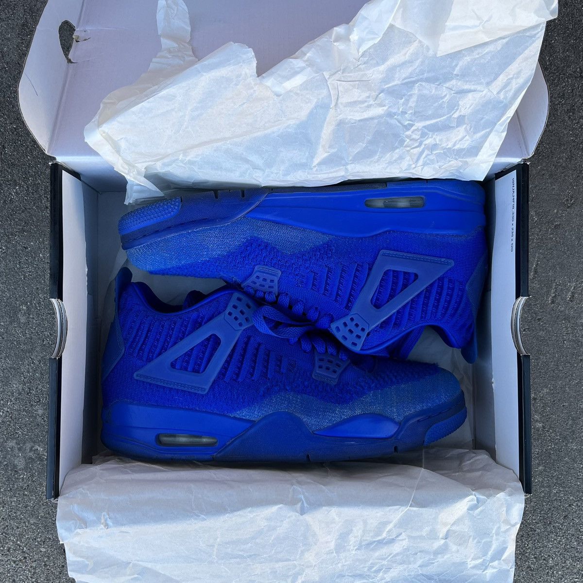 Jordan Brand × Nike 2019 Air Jordan 4 Retro Flyknit Royal Blue Sz 9.5 Size US 9.5 / EU 42-43 - 19 Thumbnail