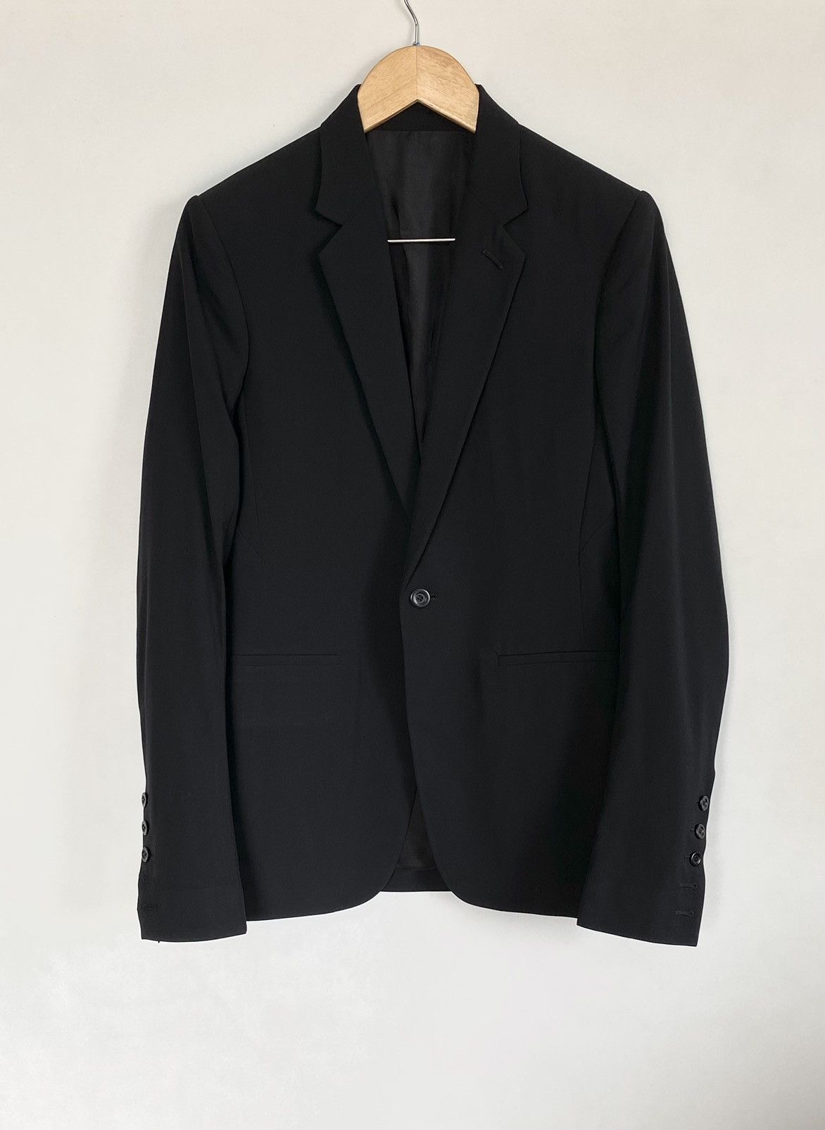 Rick Owens 🔥Rick Owens Soft Wool Single Button Tailored Jacket Black Size US M / EU 48-50 / 2 - 4 Thumbnail