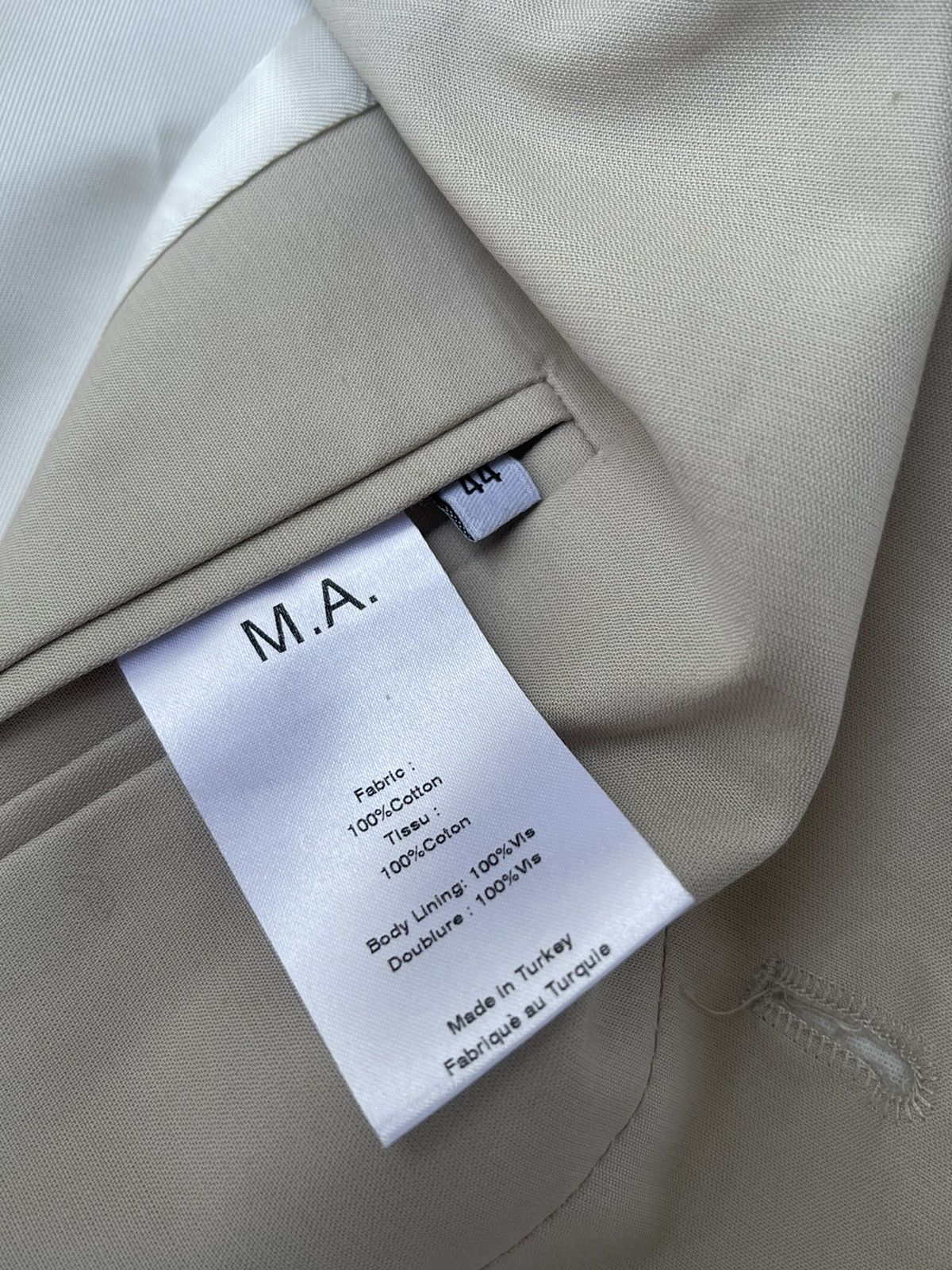 Martin Asbjorn !DS! AW22 Martin Asbjorn Beige Short Coat Jacket Size US M / EU 48-50 / 2 - 18 Thumbnail