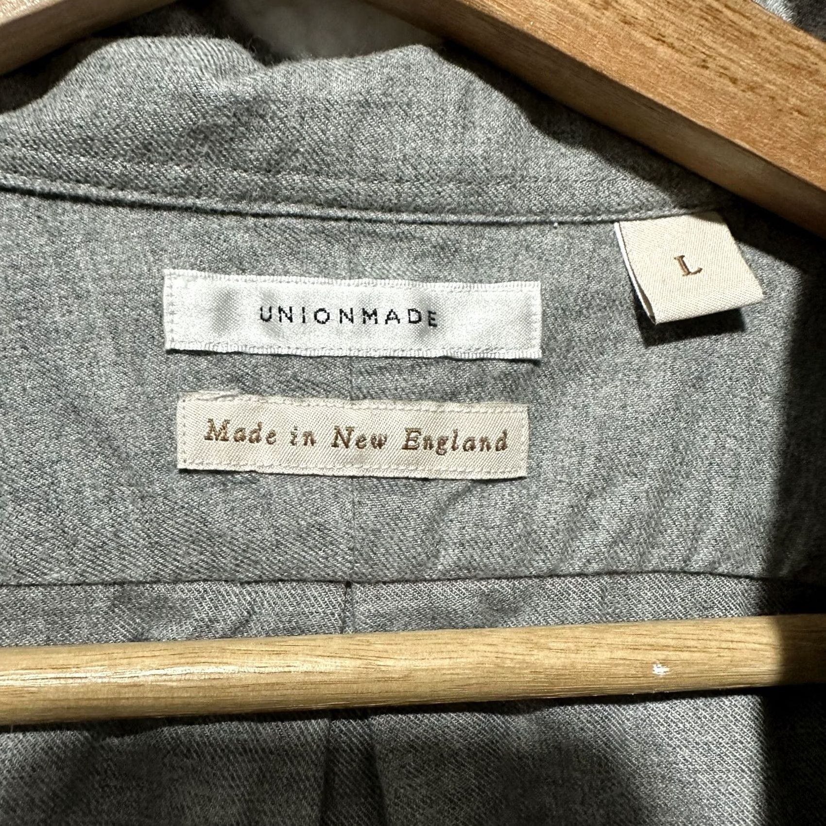 Vintage VINTAGE UNIONMADE Men’s Gray Pinpoint Oxford Long Sleeve Shirt 100% Cotton Sz L USA Made Size US L / EU 52-54 / 3 - 3 Thumbnail