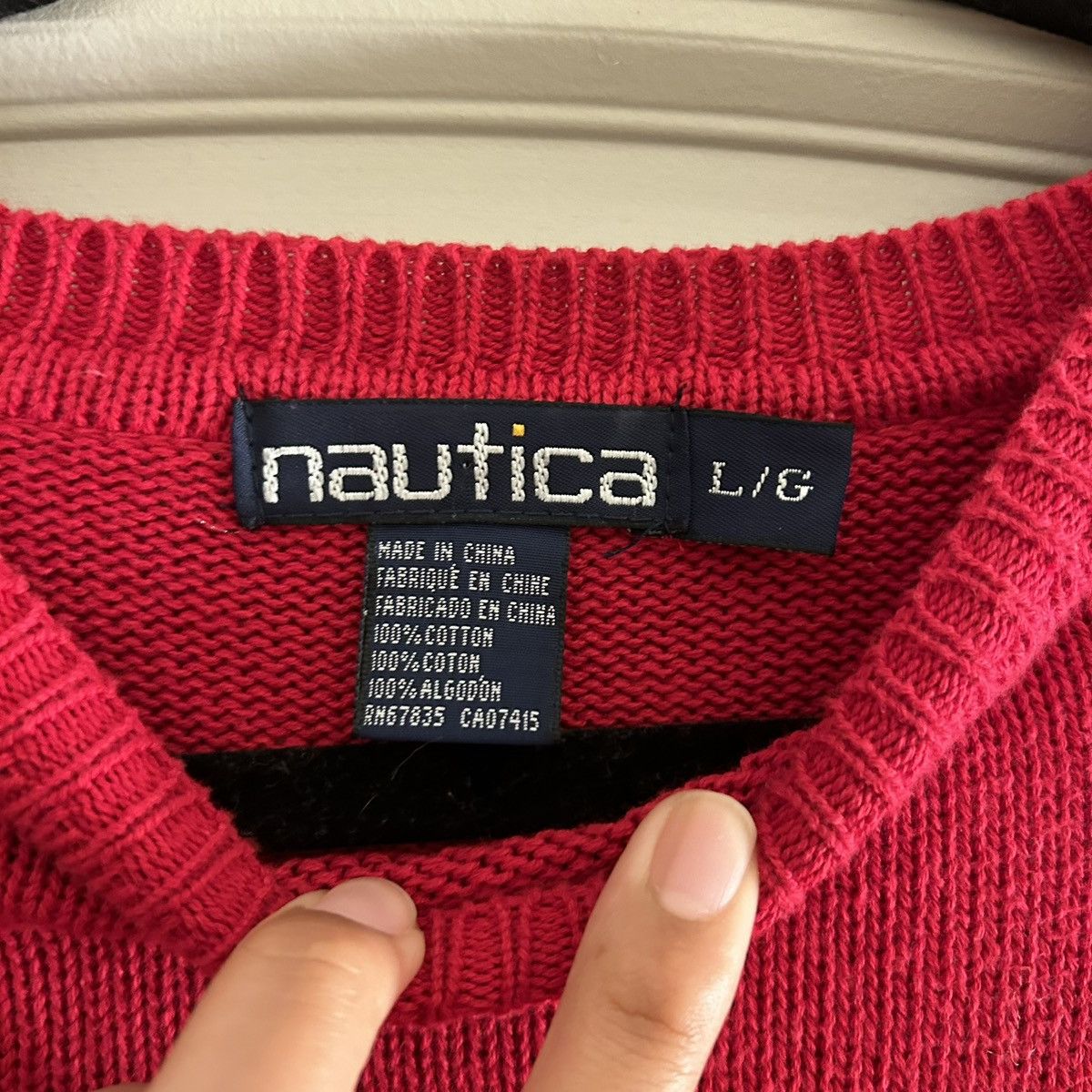 Nautica × Vintage J Class US2 Nautica Vintage Red Cross Sweater Size US L / EU 52-54 / 3 - 3 Thumbnail