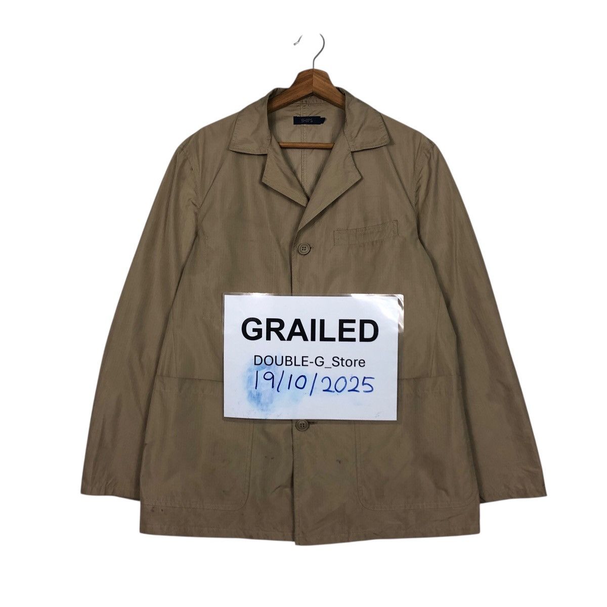 SHIPS 📌Vintage Chore Work Jacket Duck Canvas Ships Issey Miyake Size US L / EU 52-54 / 3 - 1 Thumbnail