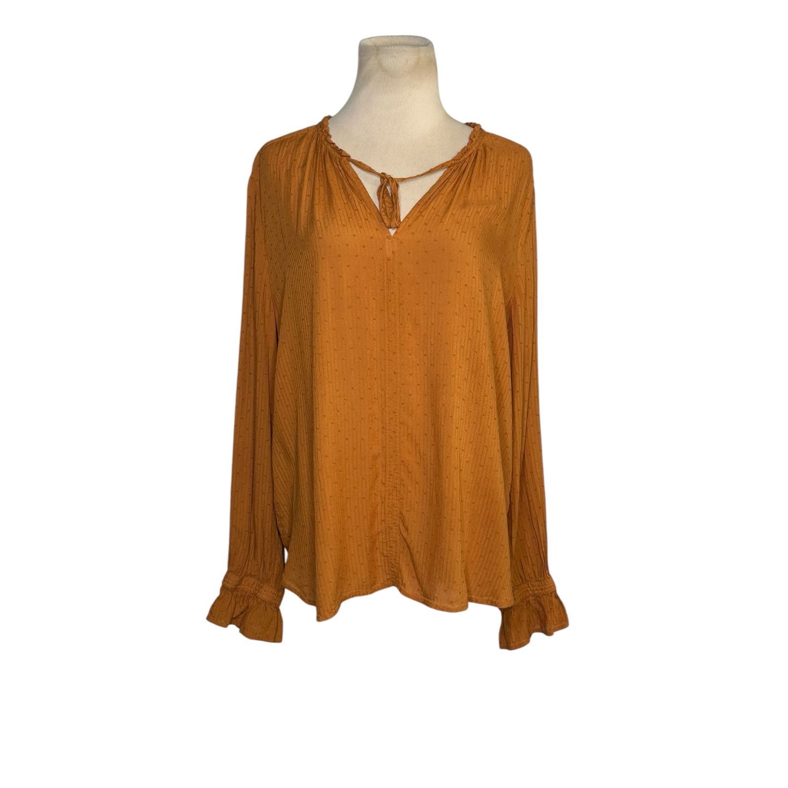 Loft Loft burnt orange long sleeves tunic blouse size large Size L / US 10 / IT 46 - 13 Thumbnail