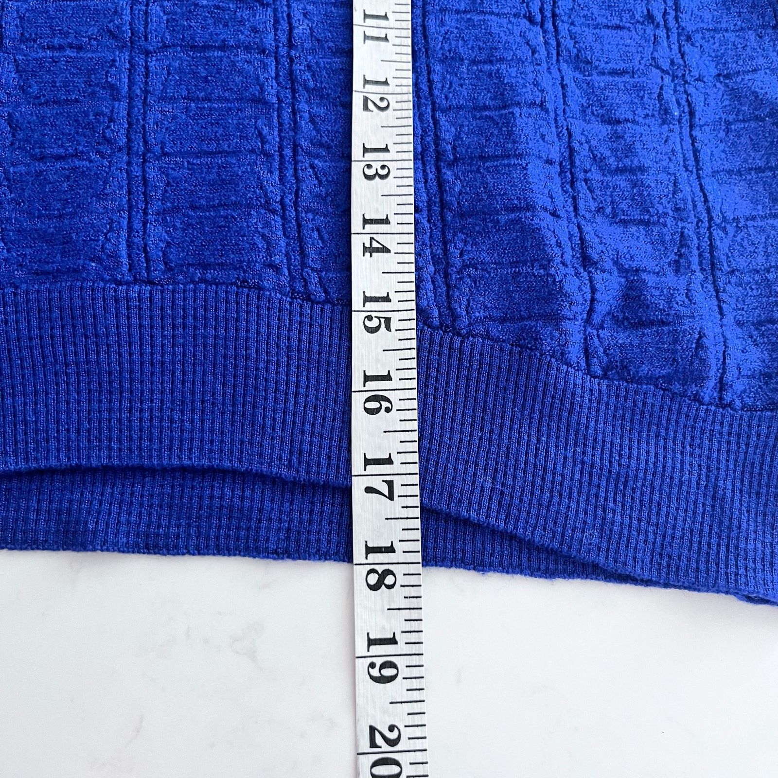 Missoni M Missoni Royal Blue Boxy Fit Wool Blend Crewneck Sweater Size L / US 10 / IT 46 - 7 Thumbnail