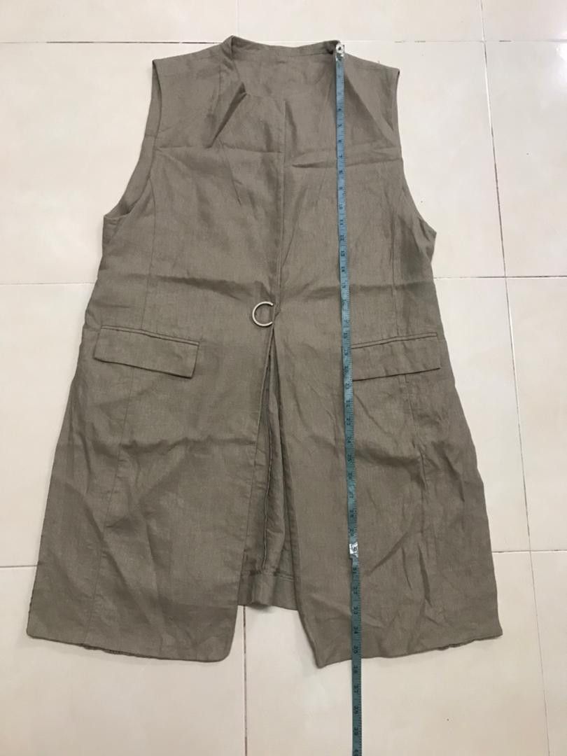 IF & Co. × Le Grande Bleu (L.G.B.) CHARABIA PARIS LINEN SLEEVELESS JACKET Size M / US 6-8 / IT 42-44 - 12 Thumbnail
