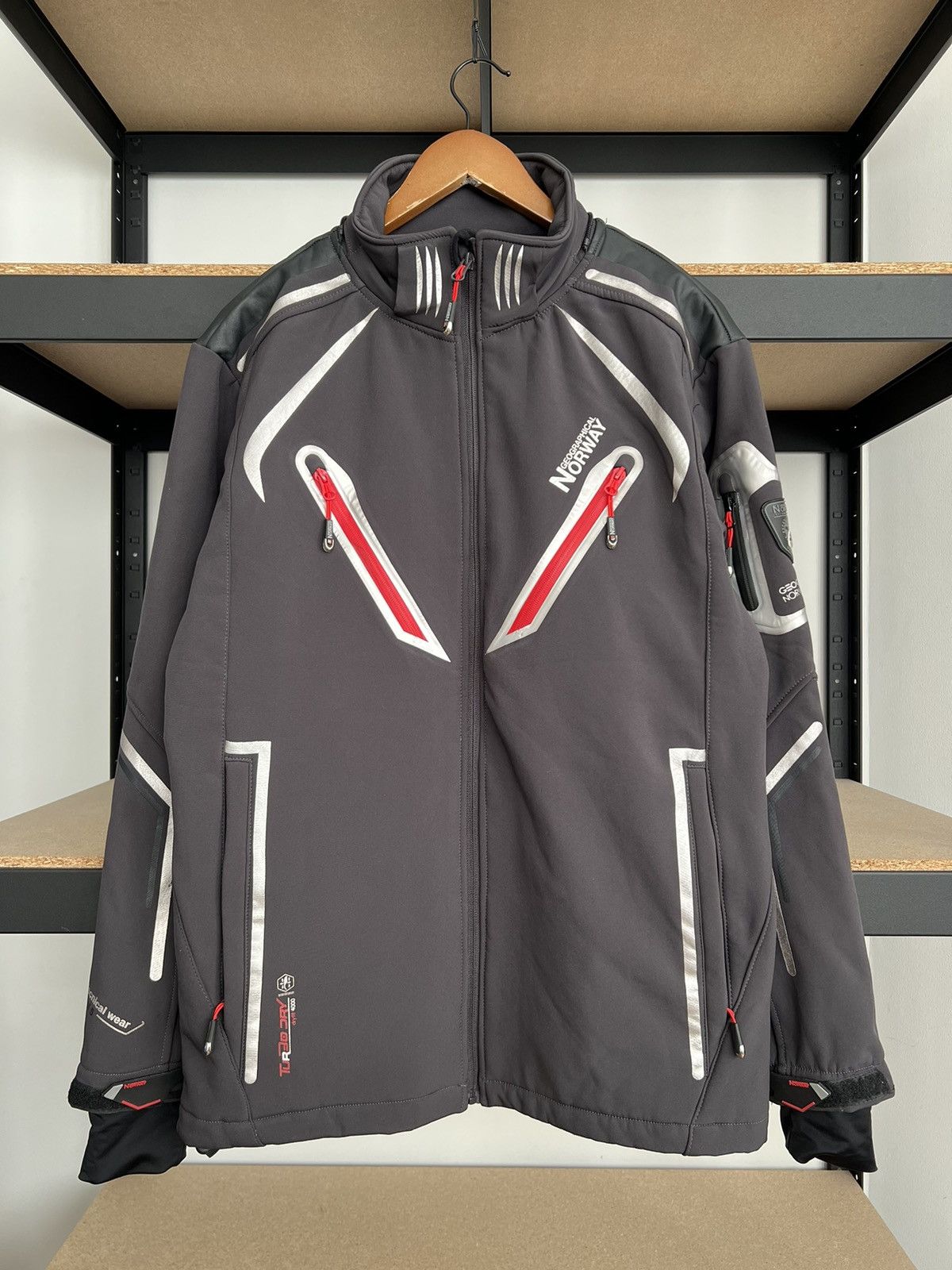 Vintage Geographical Norway Turbo Dry Softshell Jacket Size US M / EU 48-50 / 2 - 1 Thumbnail