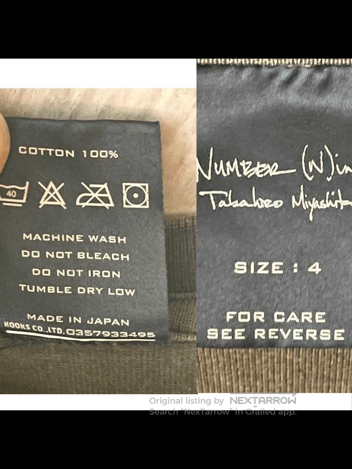 Number (N)ine Number Nine 04AW Anti War Slogan Tee. Size US XL / EU 56 / 4 - 9 Thumbnail