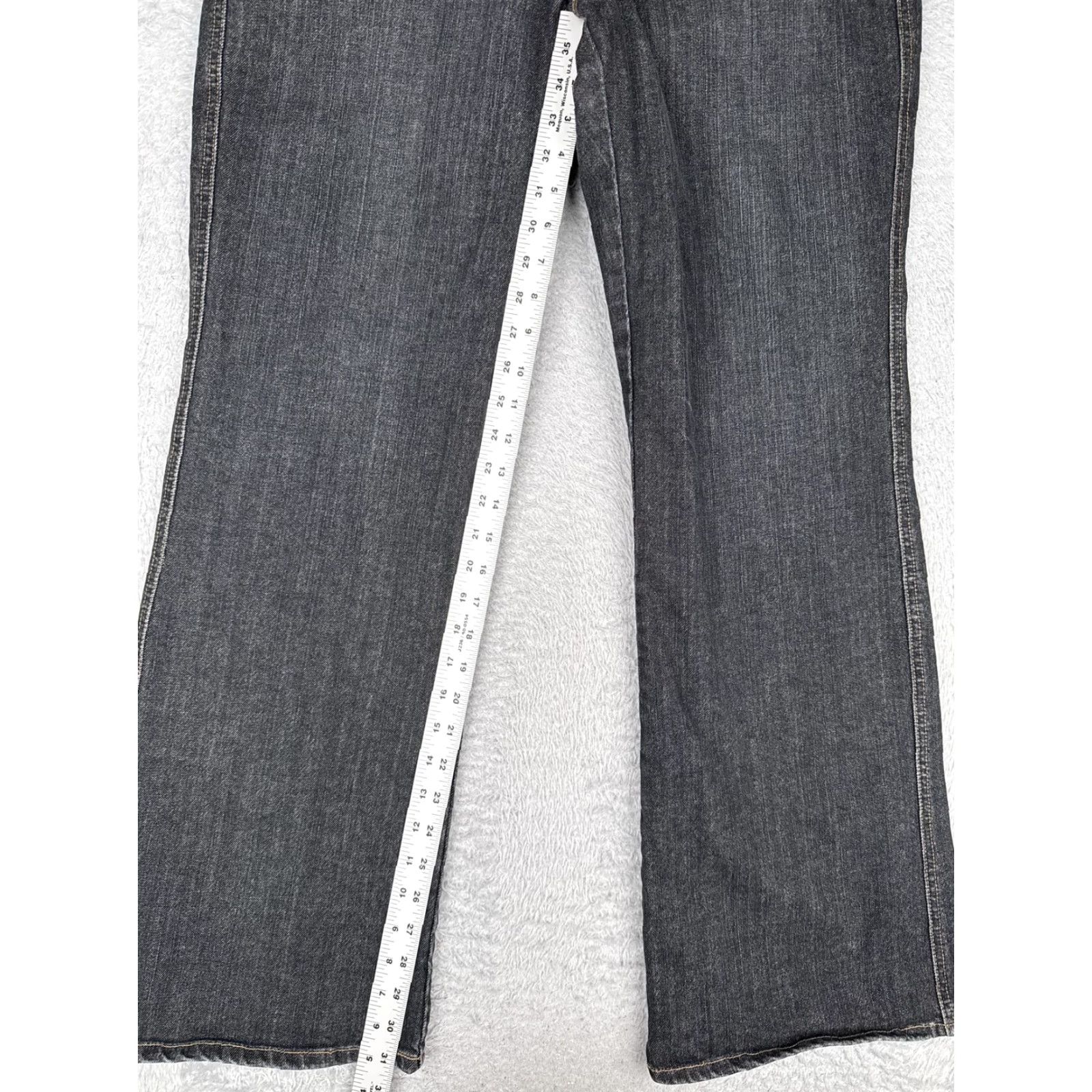Gap GAP Jeans Womens 16 Dark Wash Low Rise Boot Cut Stretch Denim Double Button Zip Fly Pockets 5-Pocket Design Womens Size 38" / US 16 / IT 52 - 7 Thumbnail