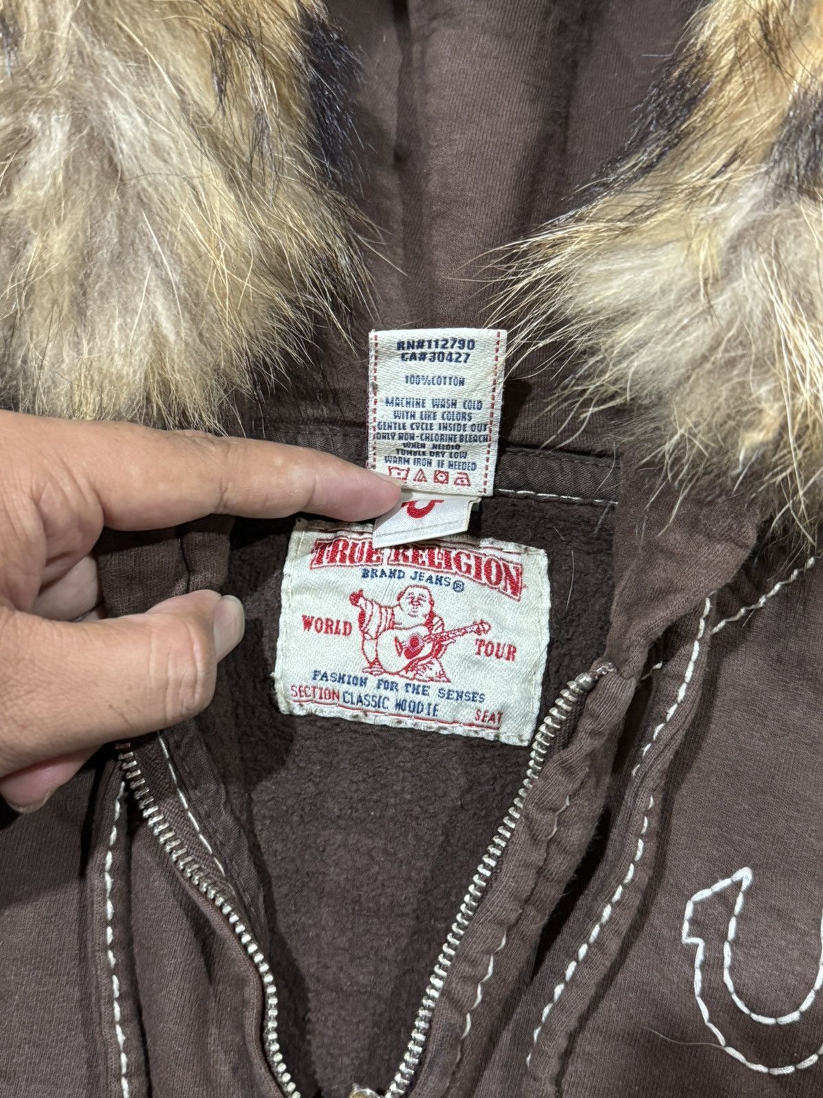 True Religion True Religion Fur Hoodie Size US XS / EU 42 / 0 - 7 Thumbnail