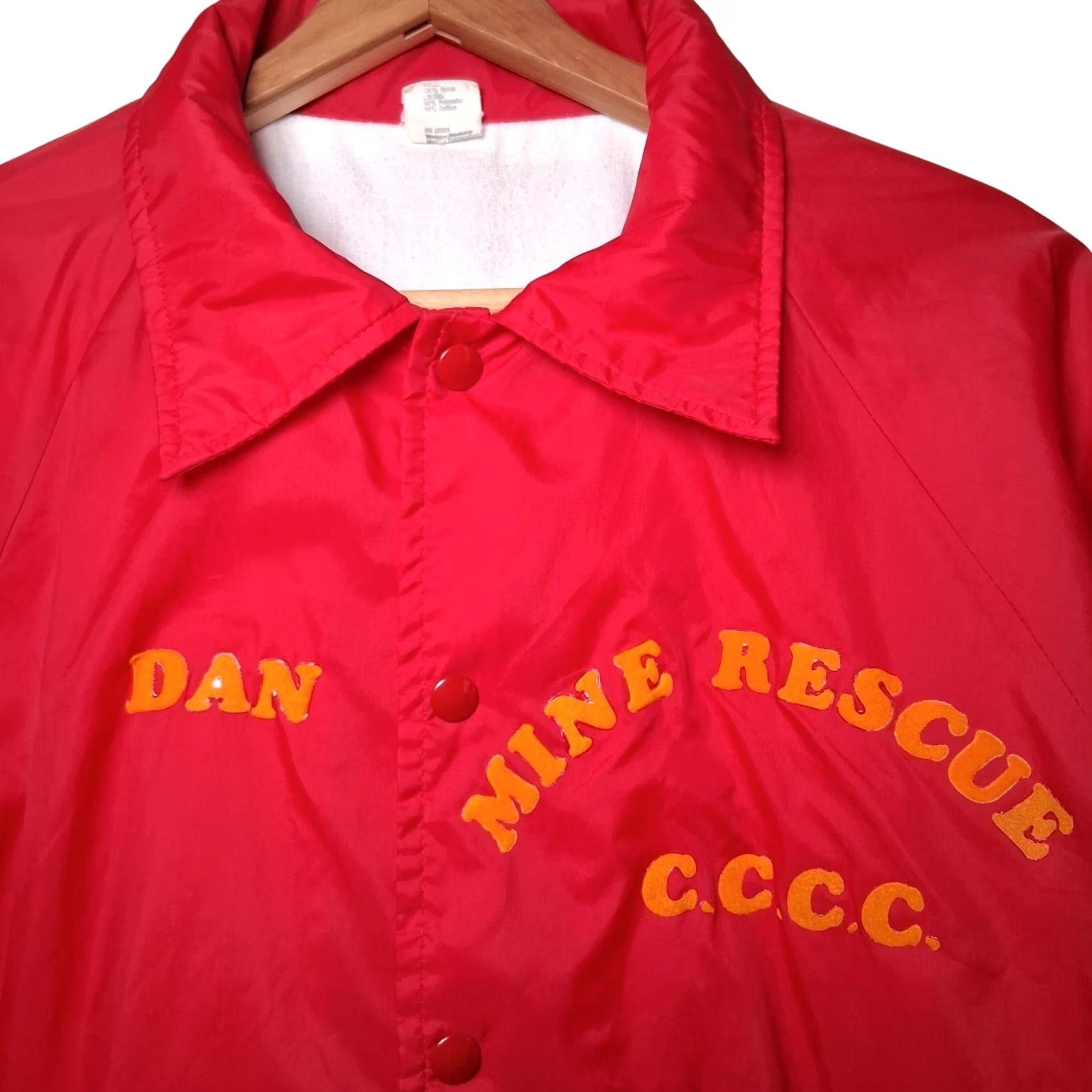 Vintage VINTAGE MINE Jacket Men L Red Snap Coam Mining DAN Workwear Size US L / EU 52-54 / 3 - 2 Thumbnail