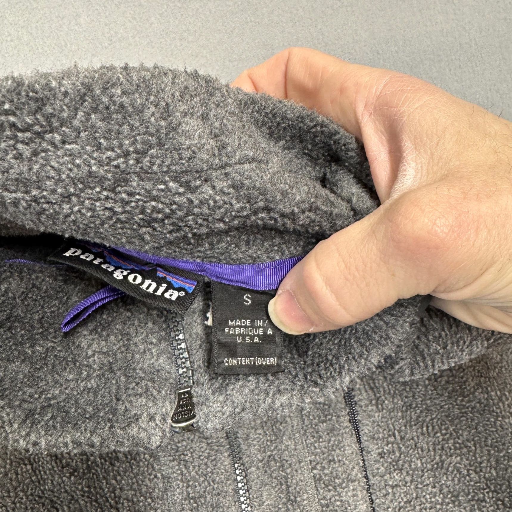 Patagonia VINTAGE Patagonia Synchilla Jacket Mens Small Gray Full Zip Size US S / EU 44-46 / 1 - 4 Thumbnail