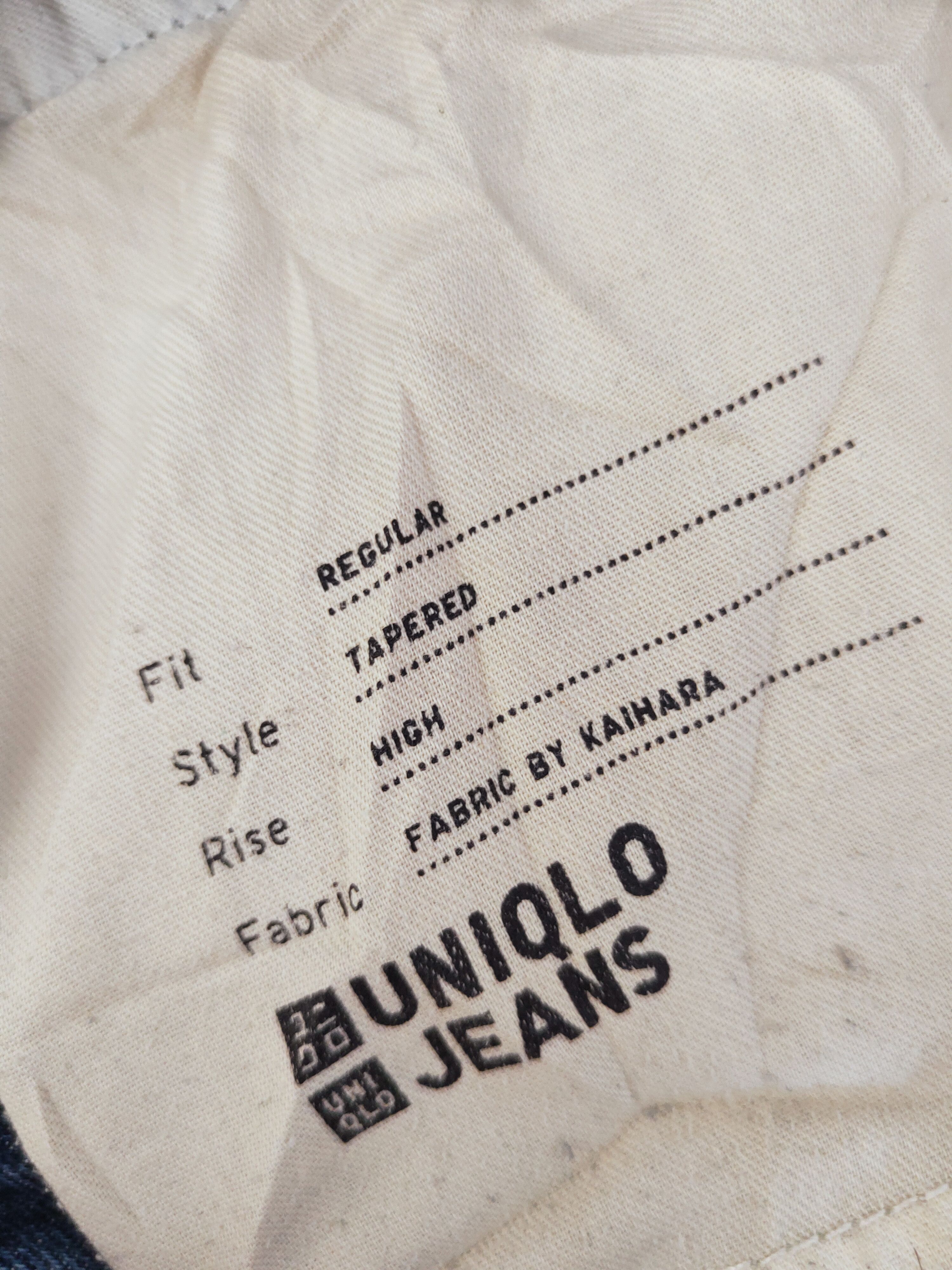 Japanese Brand Uniqlo Japanese Fabric by Kaihara Blue Ripped Jeans #S2655 Size US 31 - 13 Thumbnail