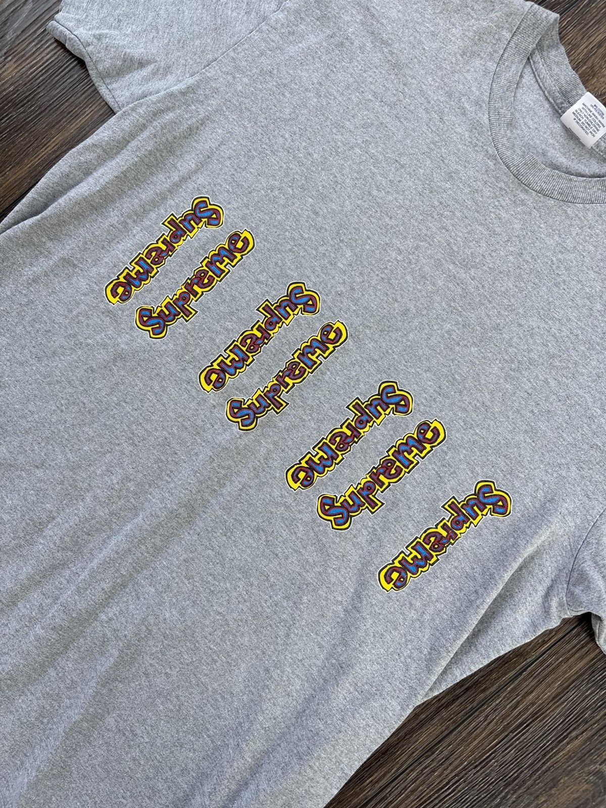 Supreme Supreme Gonz Logo Tee SS18 Grey Size US L / EU 52-54 / 3 - 3 Thumbnail