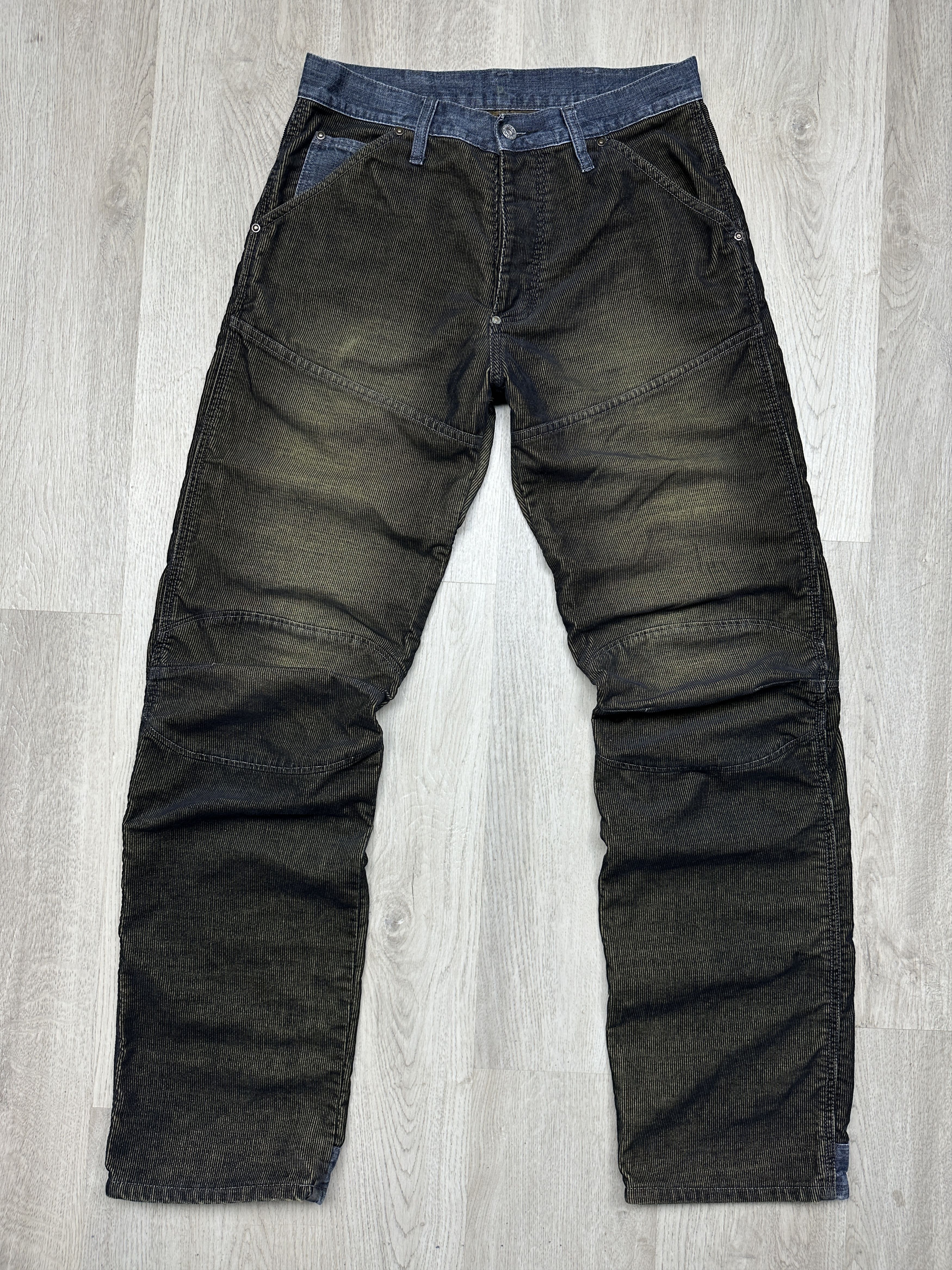 G-Star G Star Raw Elwood Corduroy Denim Pants Jeans Double Knee Size US 30 / EU 46 - 1 Thumbnail