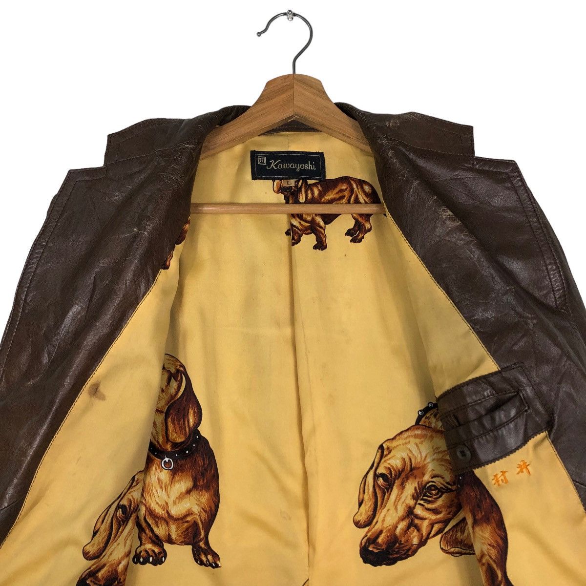 Japanese Brand 🔥Biker Leather Jacket Kawayoshi Japan Issey Miyake Size US L / EU 52-54 / 3 - 14 Thumbnail