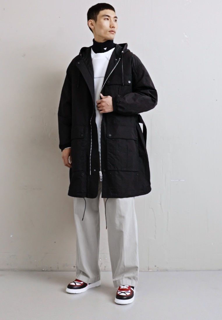 Emporio Armani !DS! AW22 Emporio Armani Black Trench Coat Windbreaker Size US L / EU 52-54 / 3 - 2 Thumbnail