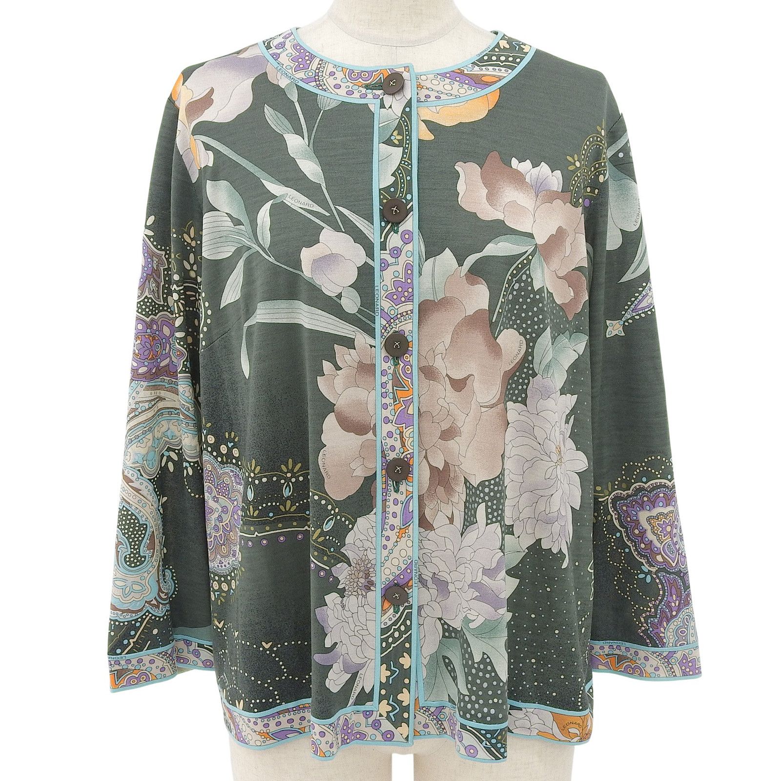 Other LEONARD FASHION Floral Paisley Cardigan Others Tops DUTY FREE for USA