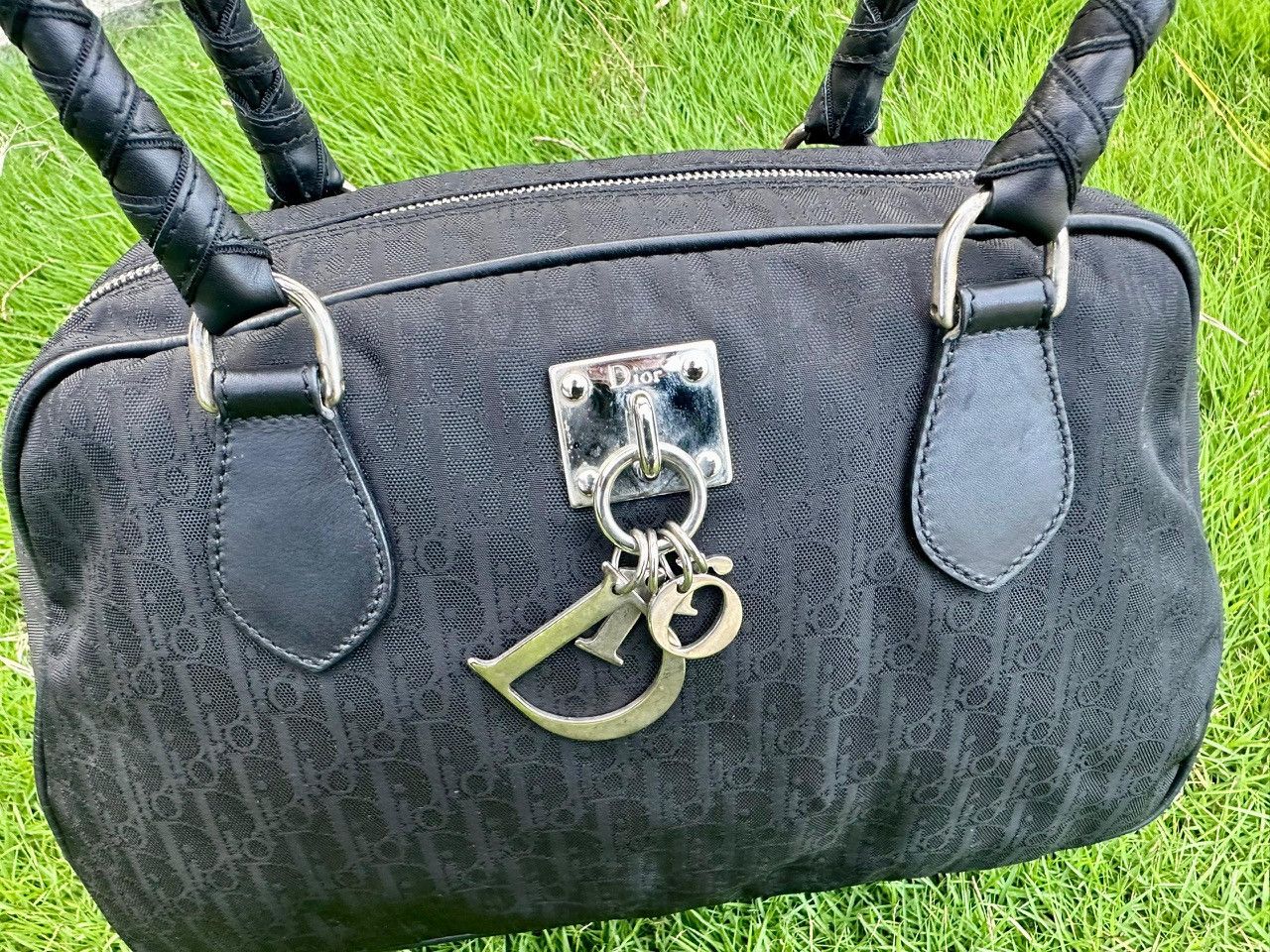 Dior Authentic Christian Dior Oblique Shoulder Bag Size ONE SIZE - 10 Thumbnail