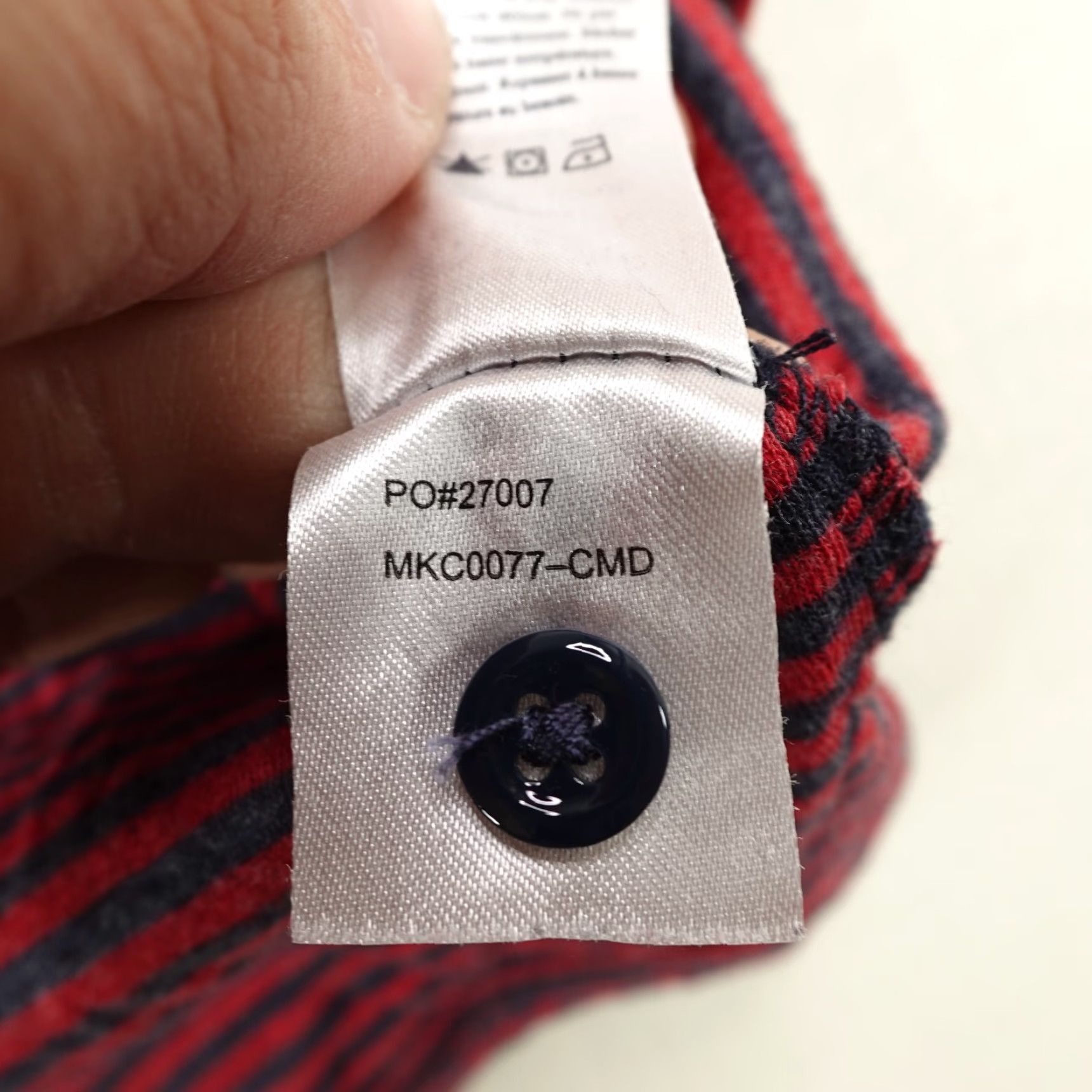 Faherty Faherty Shirt Mens Large Red Stripes Cumberland Cloud Henley Raglan Pullover Size US L / EU 52-54 / 3 - 5 Thumbnail