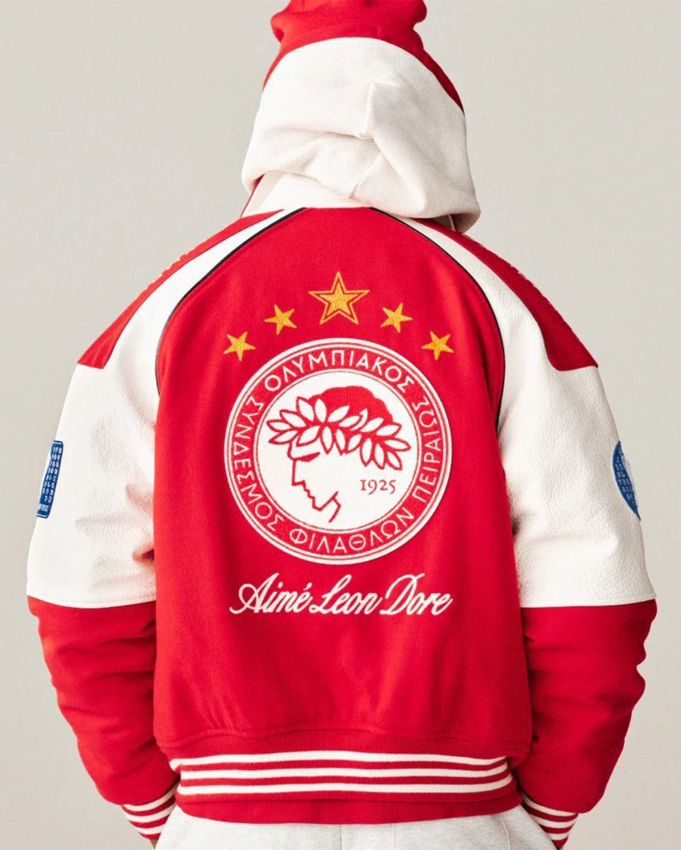 Aime Leon Dore Aime Leon Dore ALD / Olympiacos F.C. Varsity Jacket size XXL Size US XXL / EU 58 / 5 - 3 Thumbnail