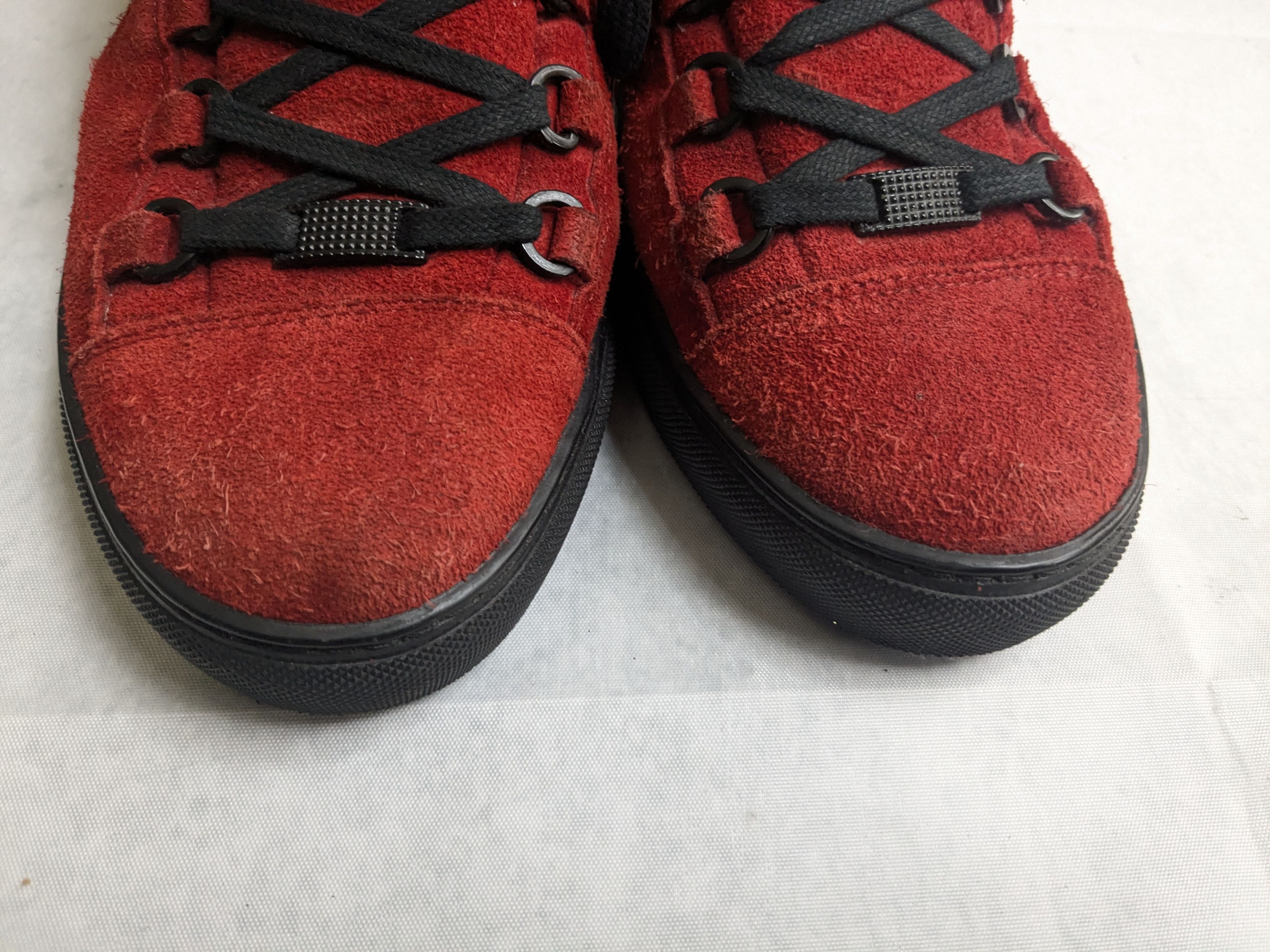 Balenciaga Balenciaga Arena Red Suede 10 High Tops Black Size US 10 / EU 43 - 2 Thumbnail