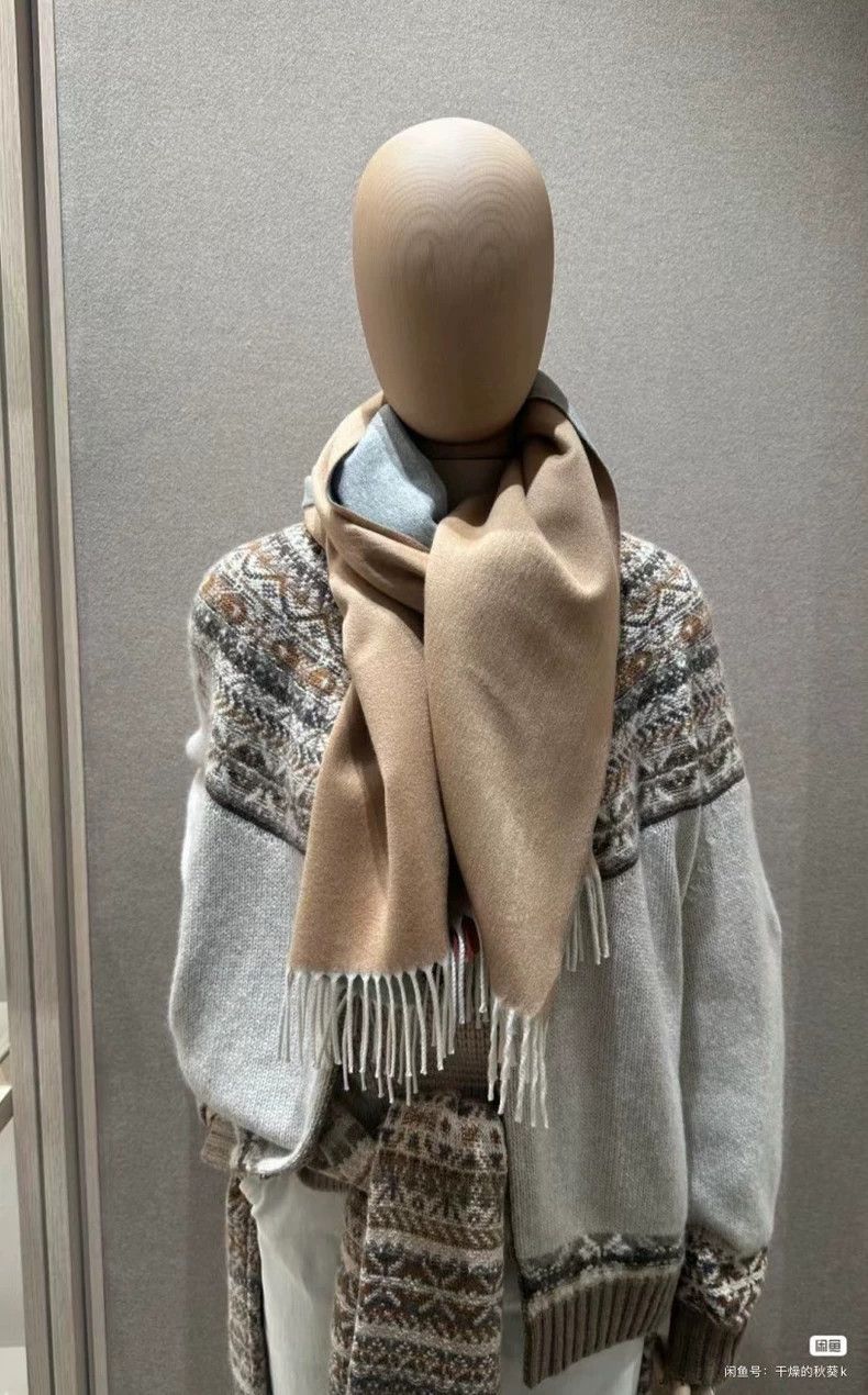 Loro Piana LORO PIANA Baby cashmere goat velvet scarf Size ONE SIZE - 5 Thumbnail