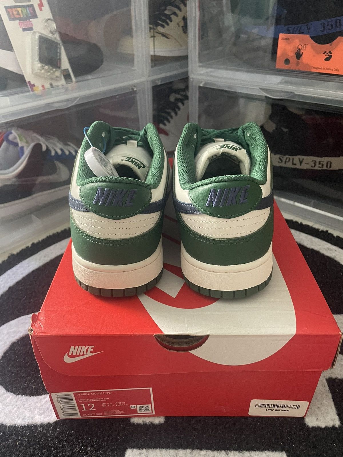 Nike Nike Dunk Low Gorge Green Midnight Navy Size US 12 / IT 42 - 5 Thumbnail