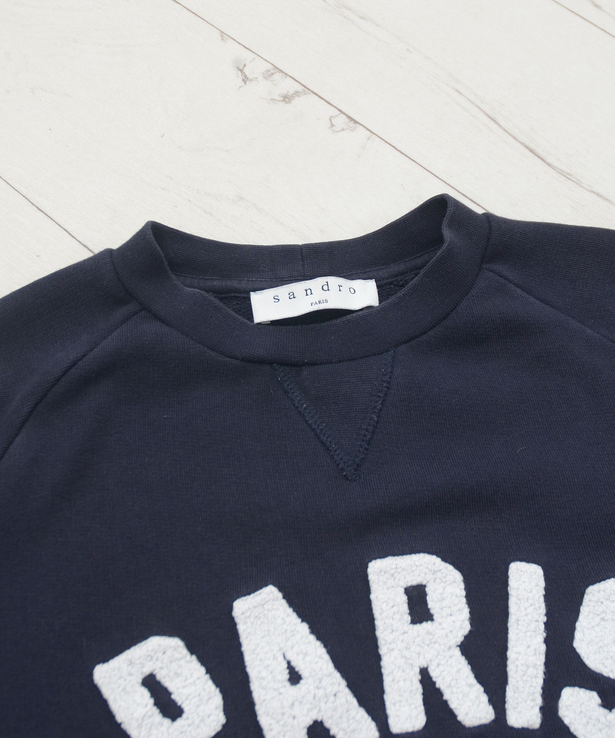 Sandro Vintage Sandro Paris Appliqué Sweatshirt Crewneck Unisex Size US XS / EU 42 / 0 - 5 Thumbnail