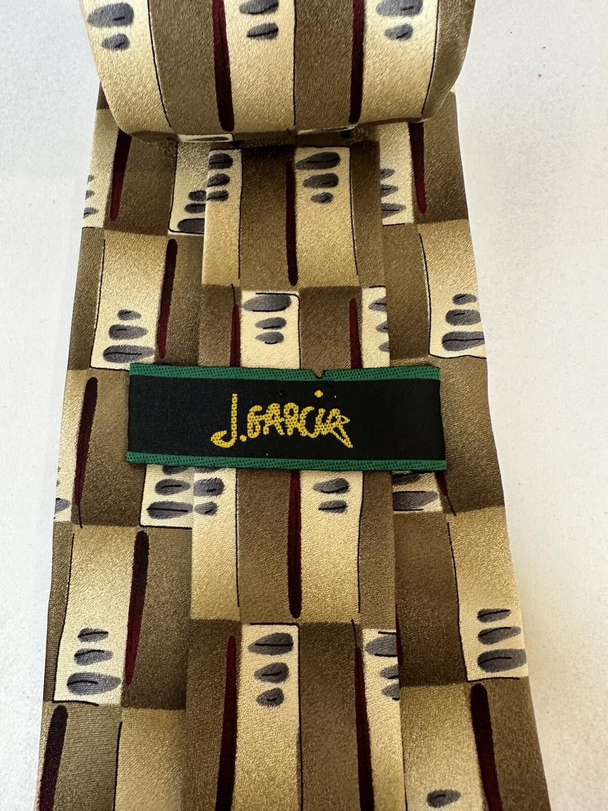 Other Vintage J. Garcia Scaly Monster Blue Man 100% silk tie gold Size ONE SIZE - 5 Thumbnail