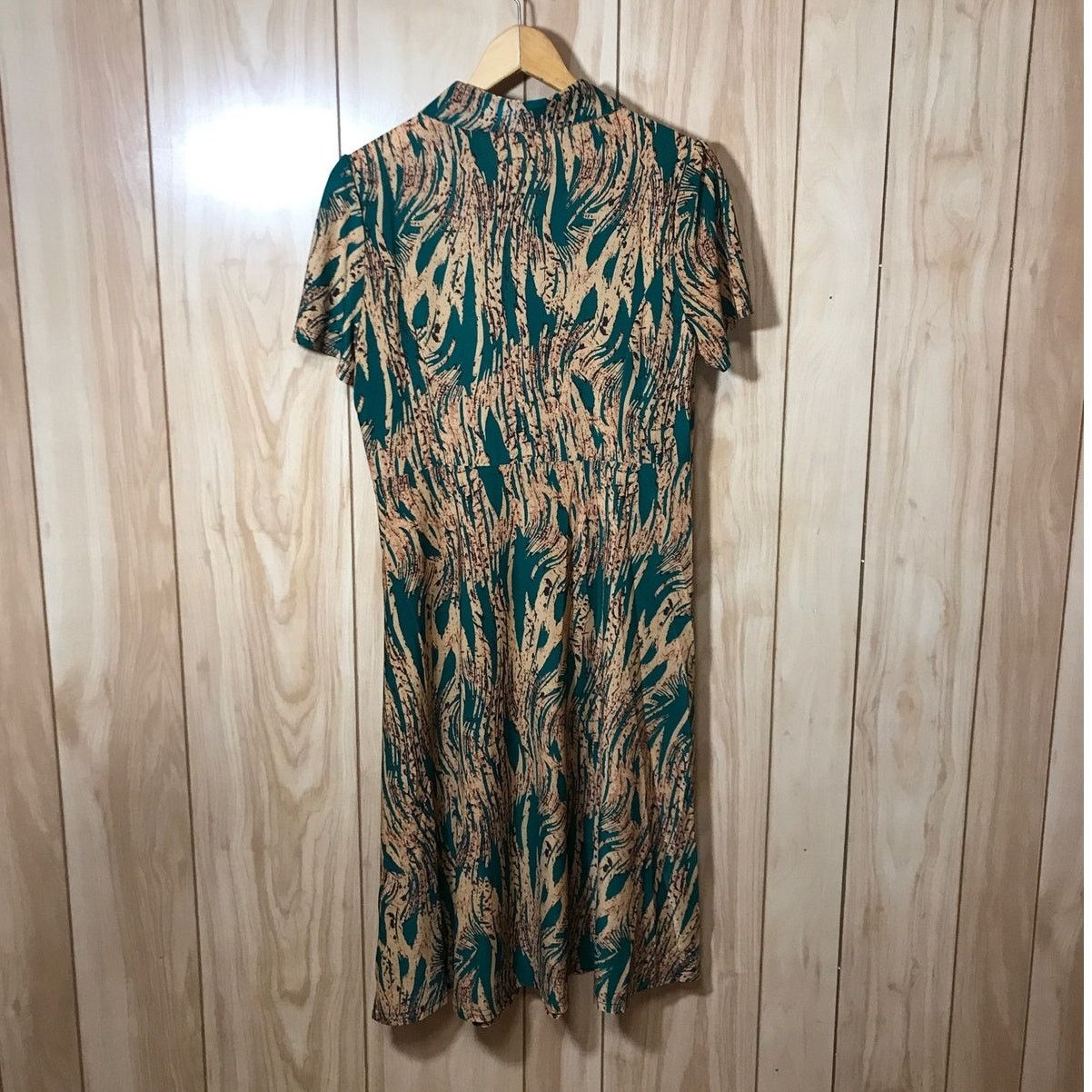 Other Collared V-Neck Short Sleeve A-Line Midi Dress 2XL Size XXL / US 16-18 / IT 52-54 - 2 Thumbnail