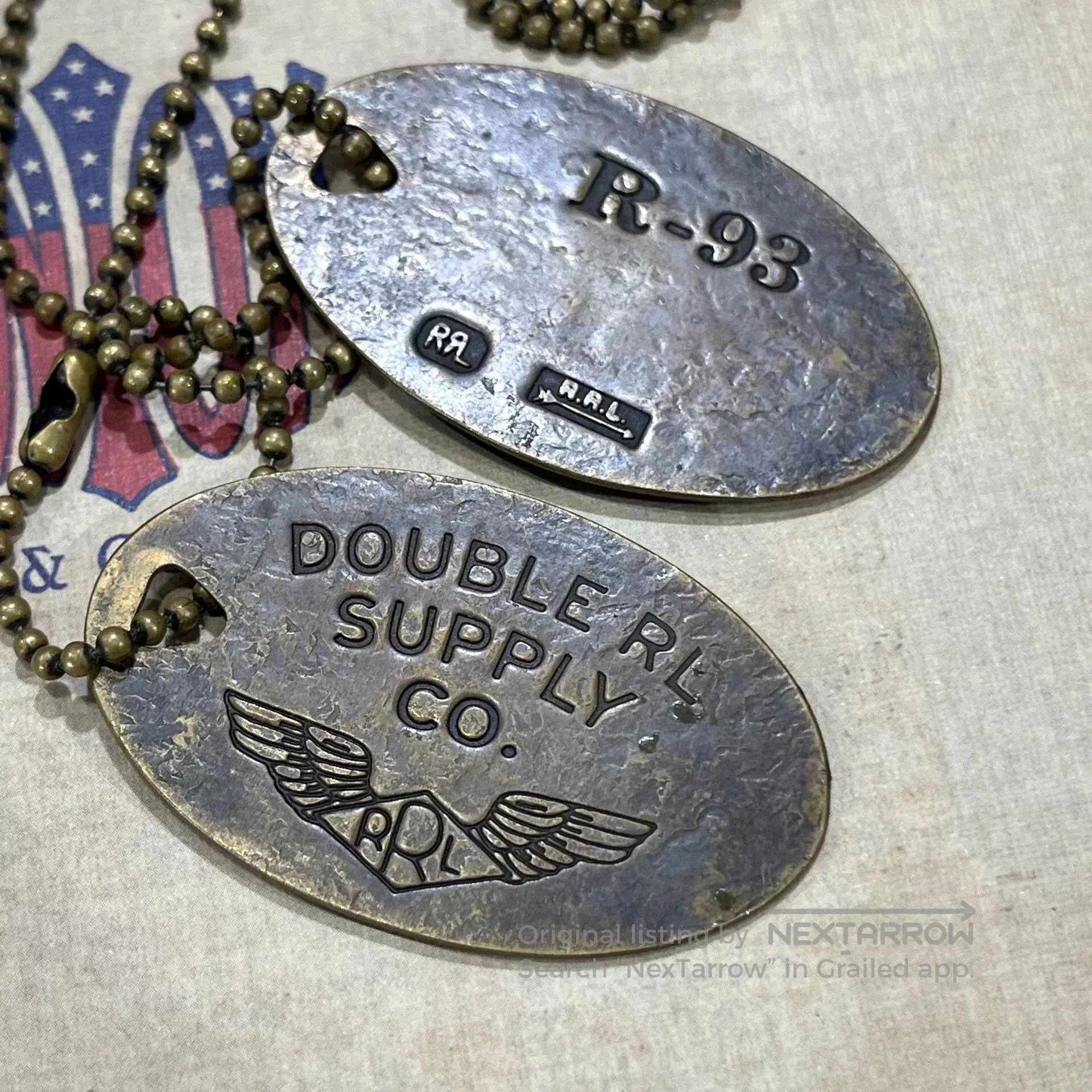RRL Ralph Lauren RRL Dog Tag Pendant Necklace Accessory. Size ONE SIZE - 6 Thumbnail
