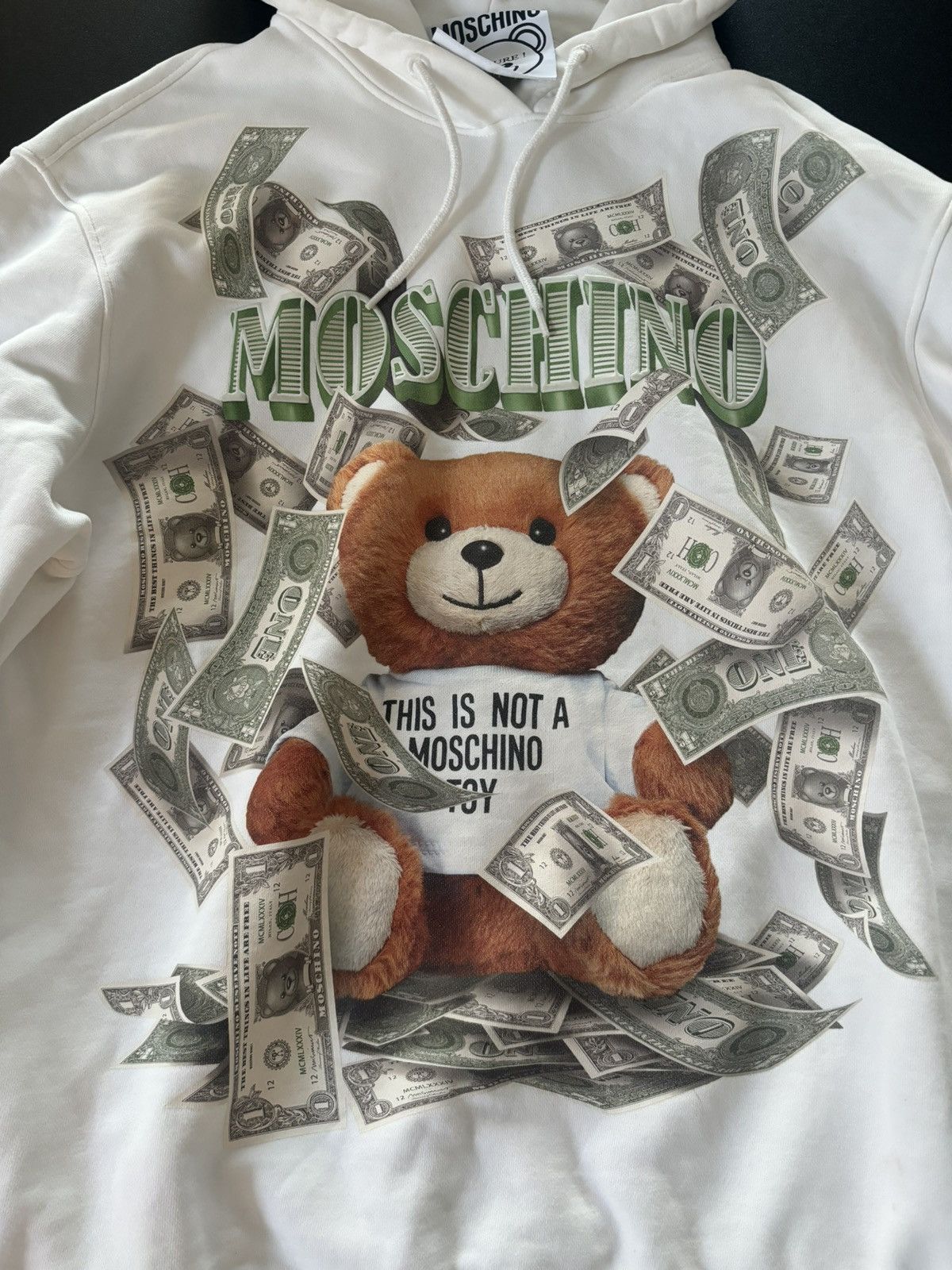 Moschino Moschino Teddy logo dollar hoodie Size US M / EU 48-50 / 2 - 3 Thumbnail