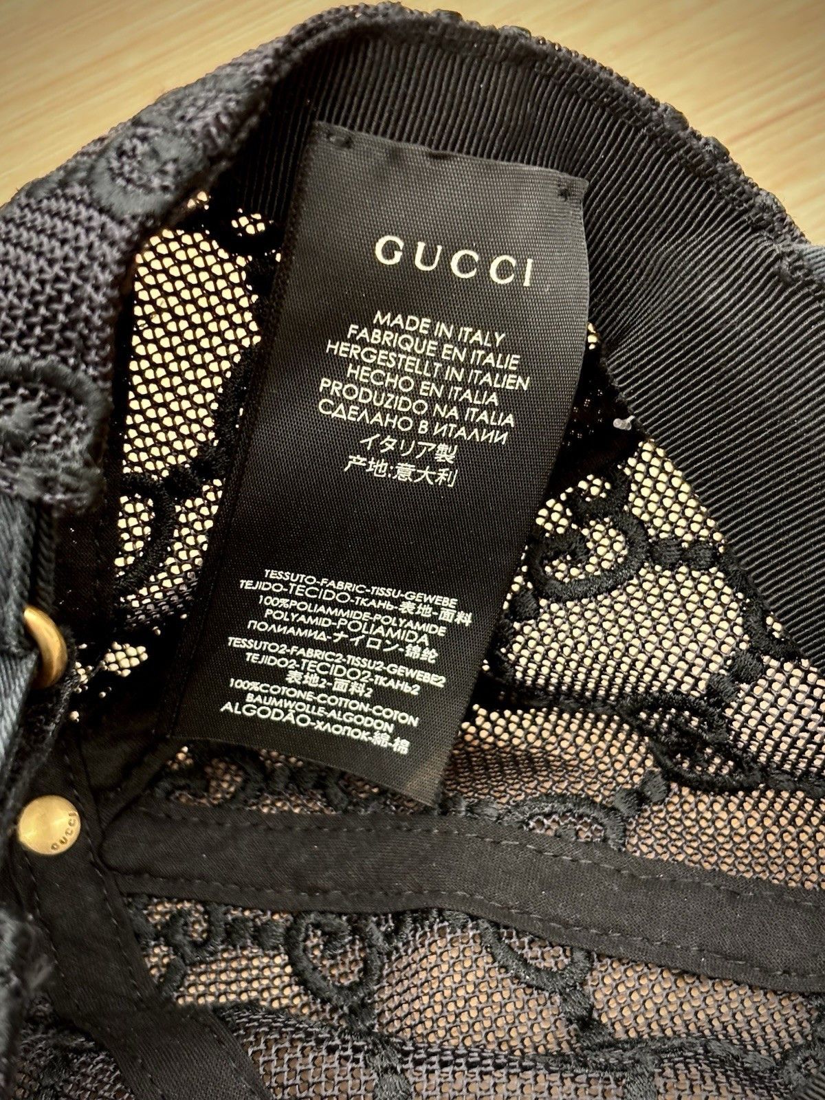 Gucci GUCCI Original GG Mesh baseball cap Sz SMALL Made In Italy Size ONE SIZE - 7 Thumbnail