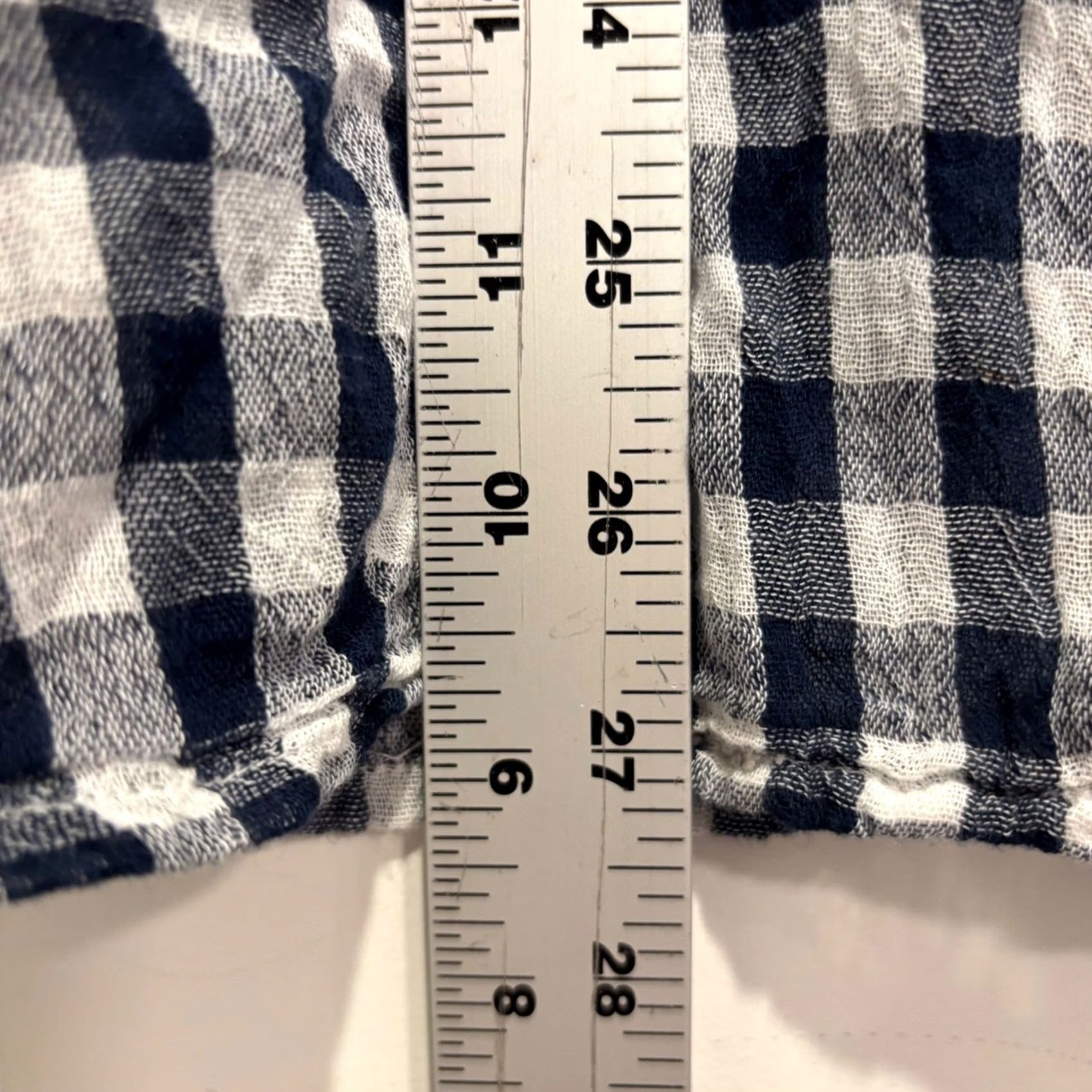 Vintage VINTAGE? Denim & Supply Ralph Lauren RL Utility Gingham Button Up Shirt Navy White XL Size US XL / EU 56 / 4 - 6 Thumbnail