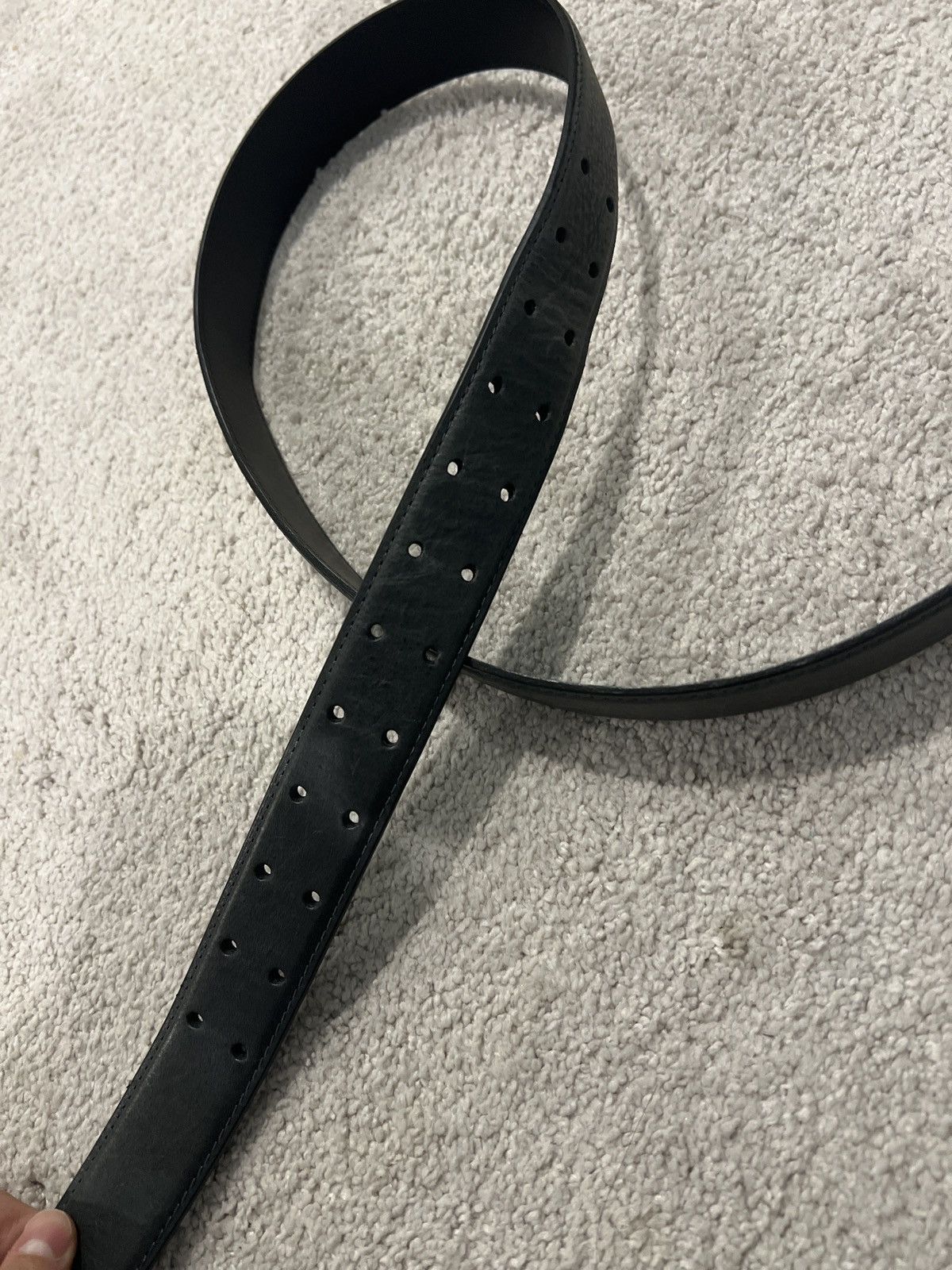 RELL TWO PRONG BELT IN WAXED CALFSKIN – VUJA DÉ