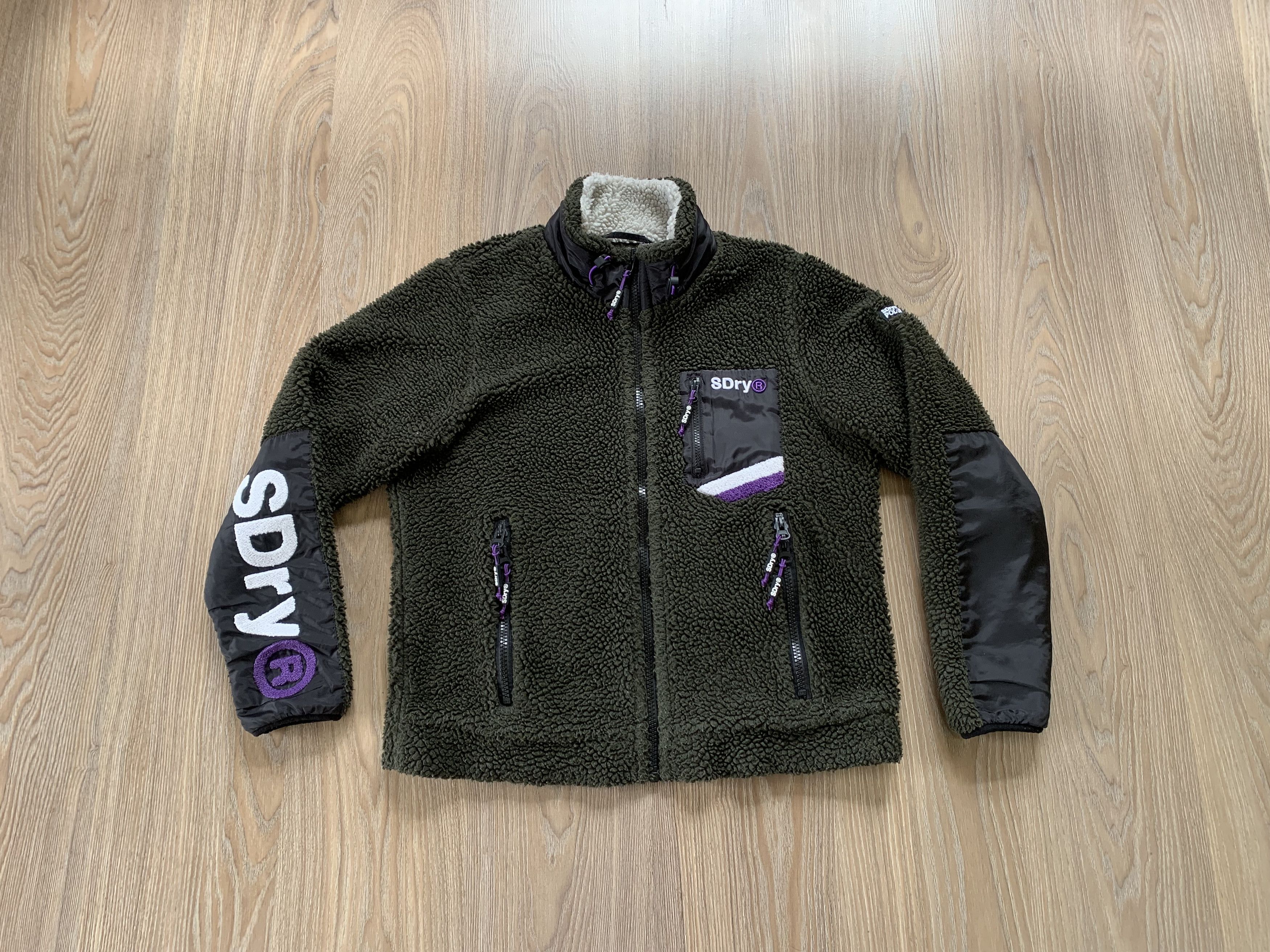 Japanese Brand × Superdry Superdry Polar Heavy Womens Zip Celsius Sherpa Size L / US 10 / IT 46 - 1 Thumbnail