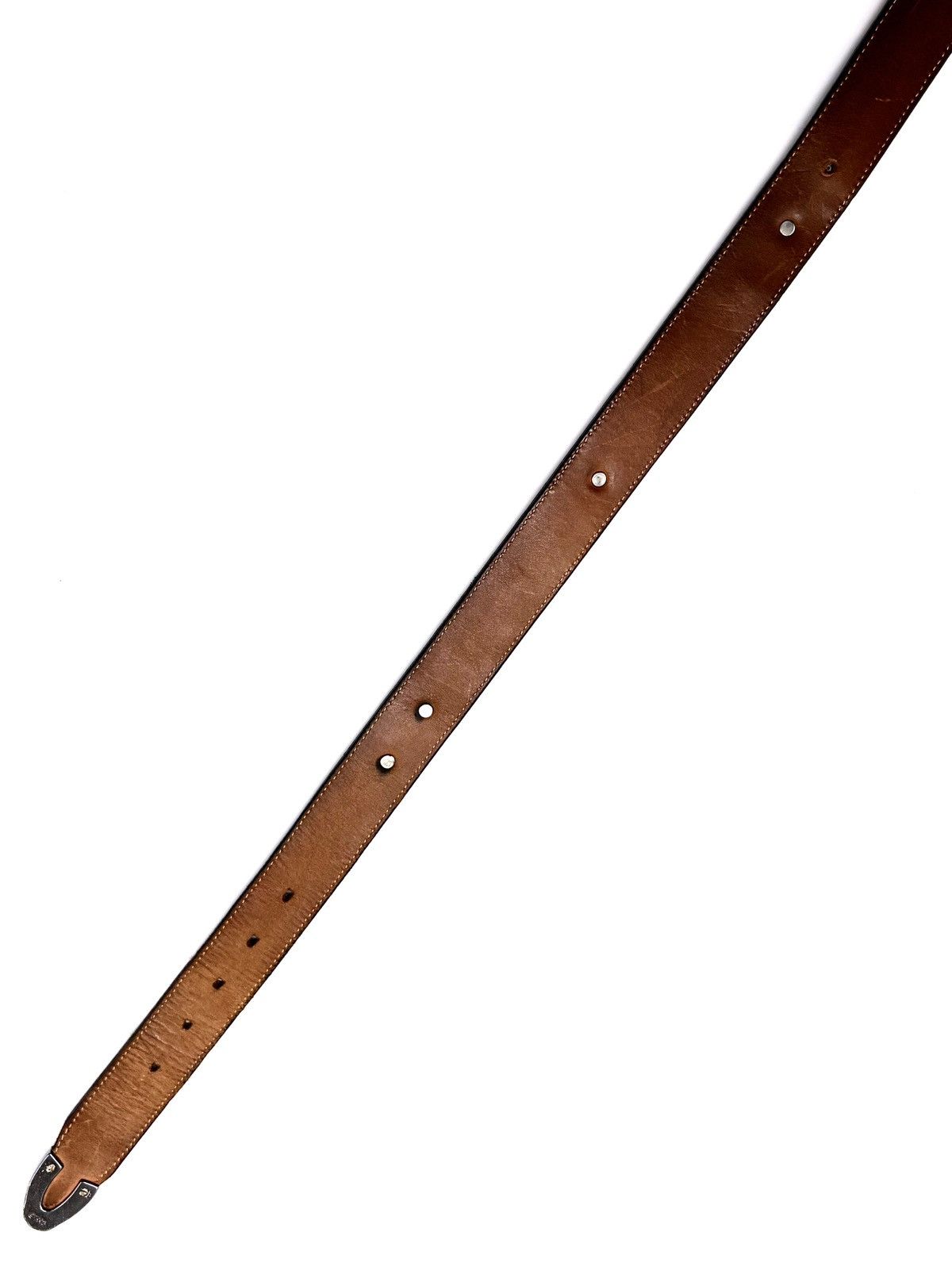 Brighton Brighton Leather Belt w/ Ornate Silver Hardware Size ONE SIZE - 8 Thumbnail