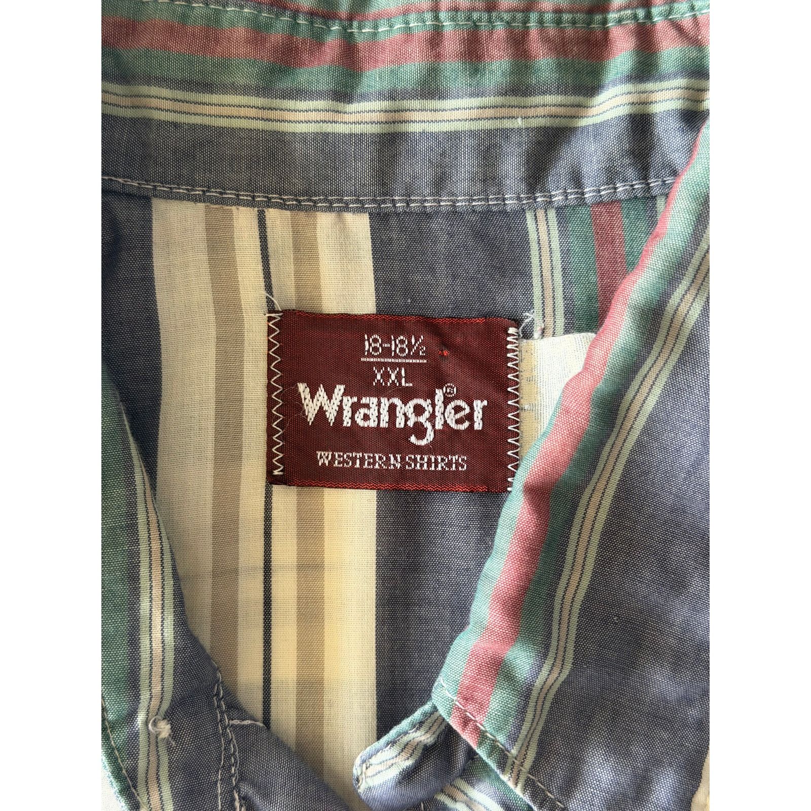 Wrangler Vintage Wrangler Western Snap Shirt Men’s XXL Striped Pearl Size US XXL / EU 58 / 5 - 4 Thumbnail