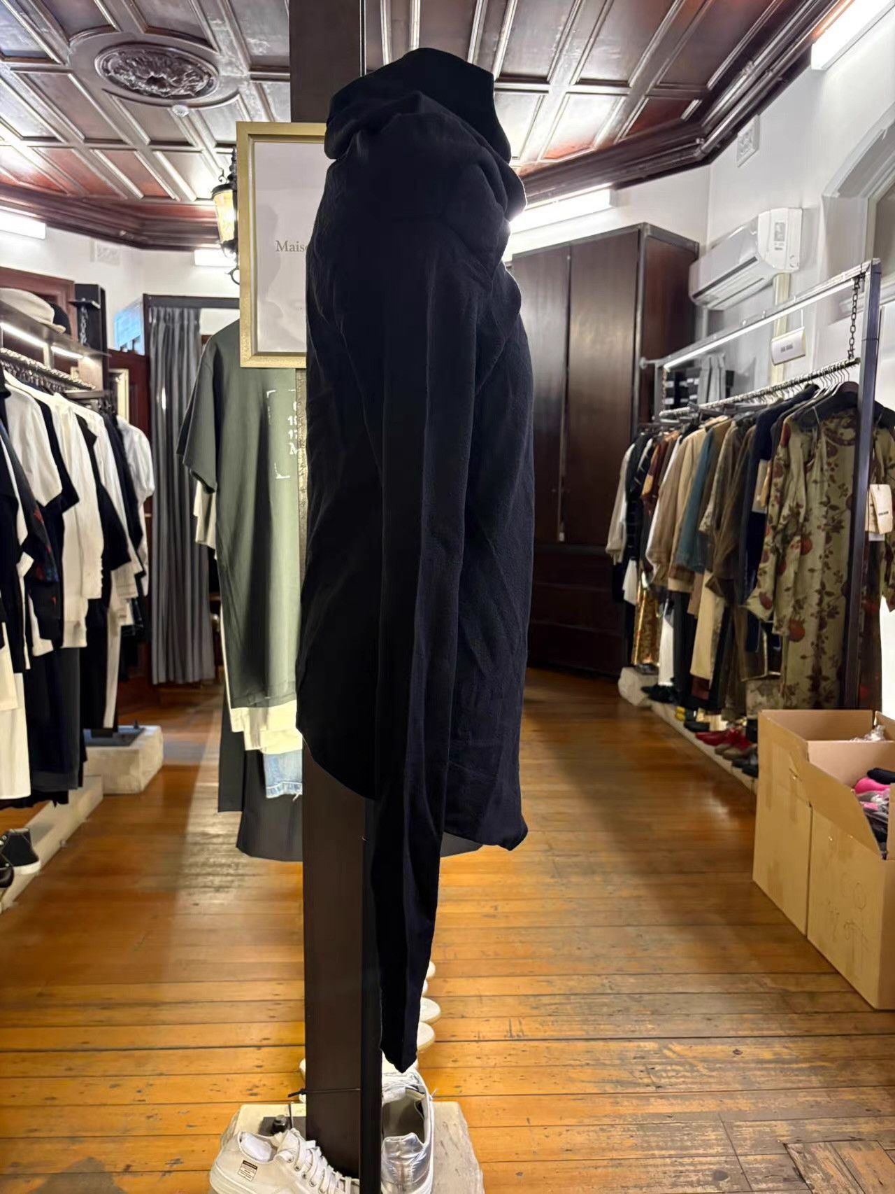 Julius JULIUS 16FW Series Black Wrap Neck Long Sleeve Top Ｑ25 Size US S / EU 44-46 / 1 - 4 Thumbnail