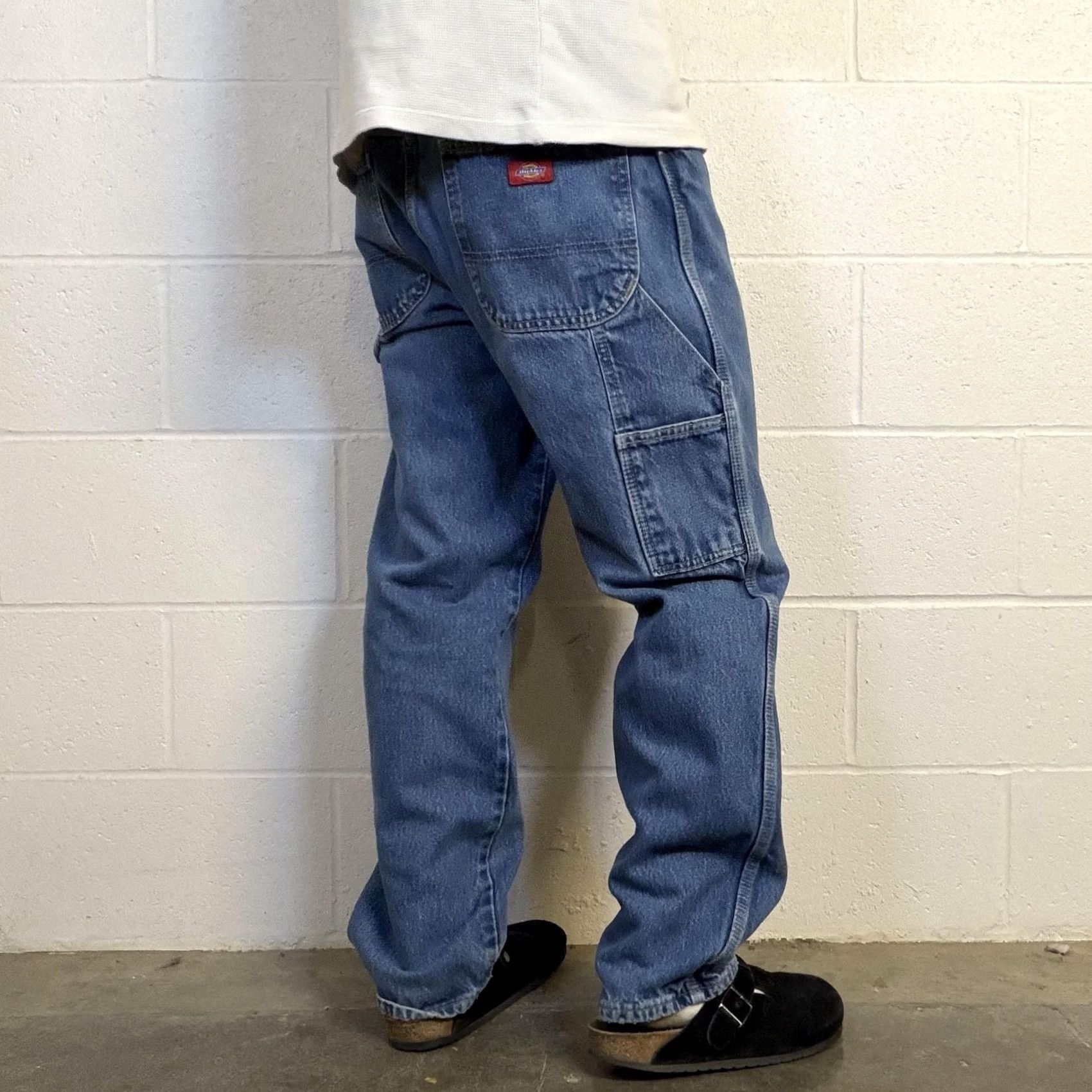 Dickies Dickies Jeans Carpenter Relaxed Fit 34x32 Blue Medium Wash Denim Workwear Men Vintage No Size US 34 / EU 50 - 2 Thumbnail