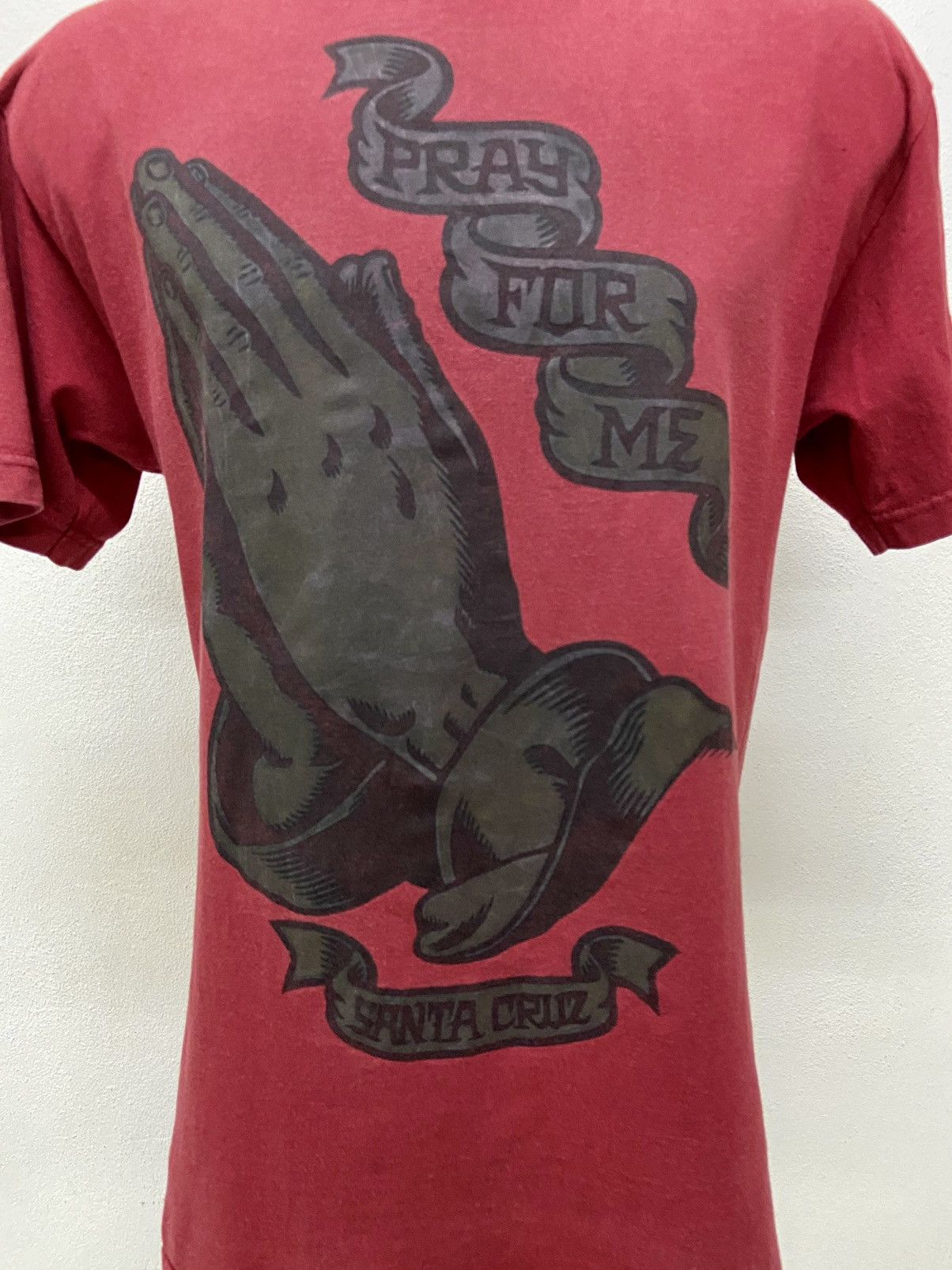 Santa Cruz Skateboards VINTAGE SANTA CRUZ " PRAY FOR ME" TEE Size US M / EU 48-50 / 2 - 8 Thumbnail